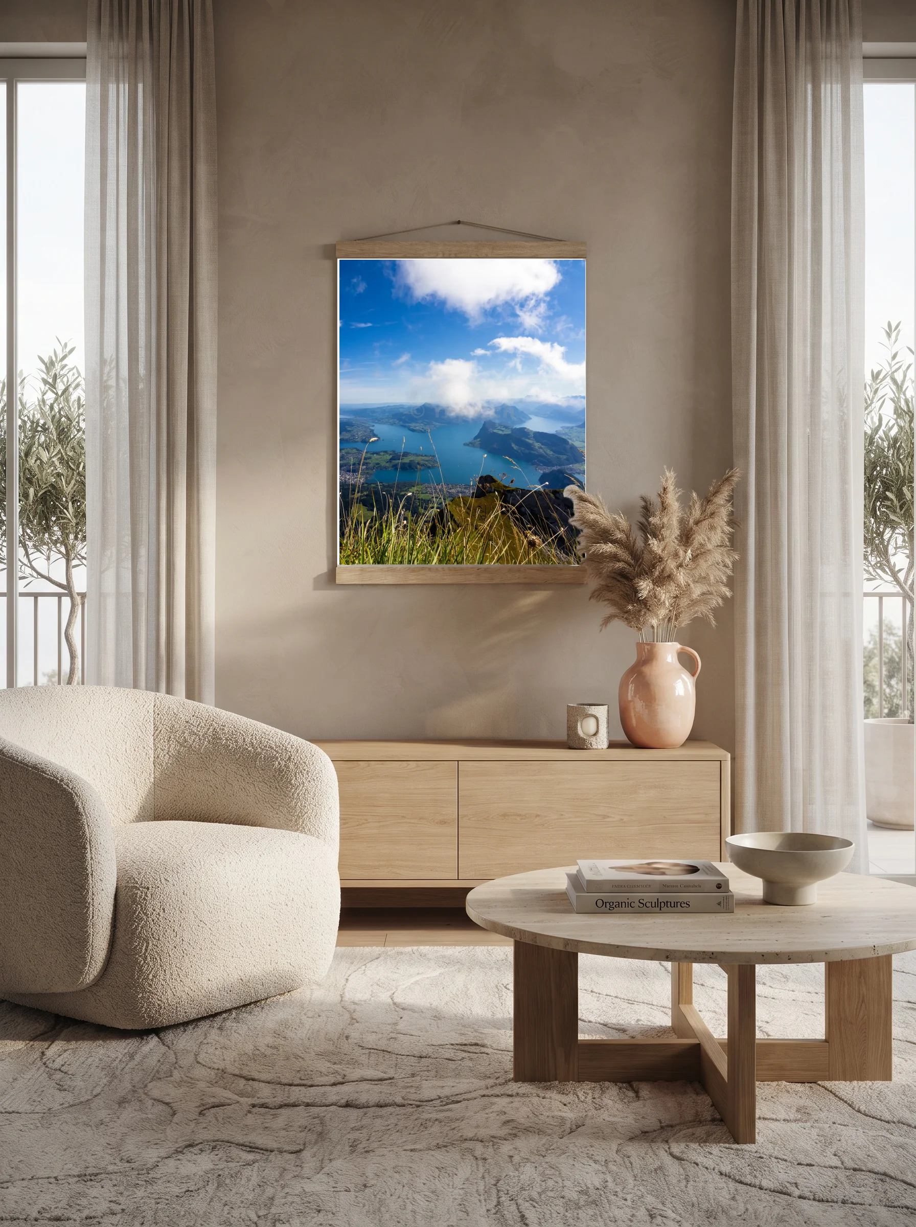 Premium-Poster mit Leisten Vertikal 70 x 100 cm