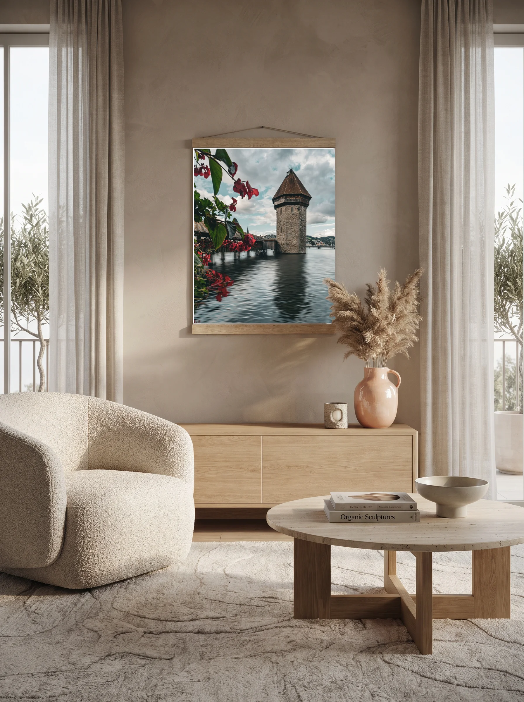 Premium-Poster mit Leisten Vertikal 60x90 cm