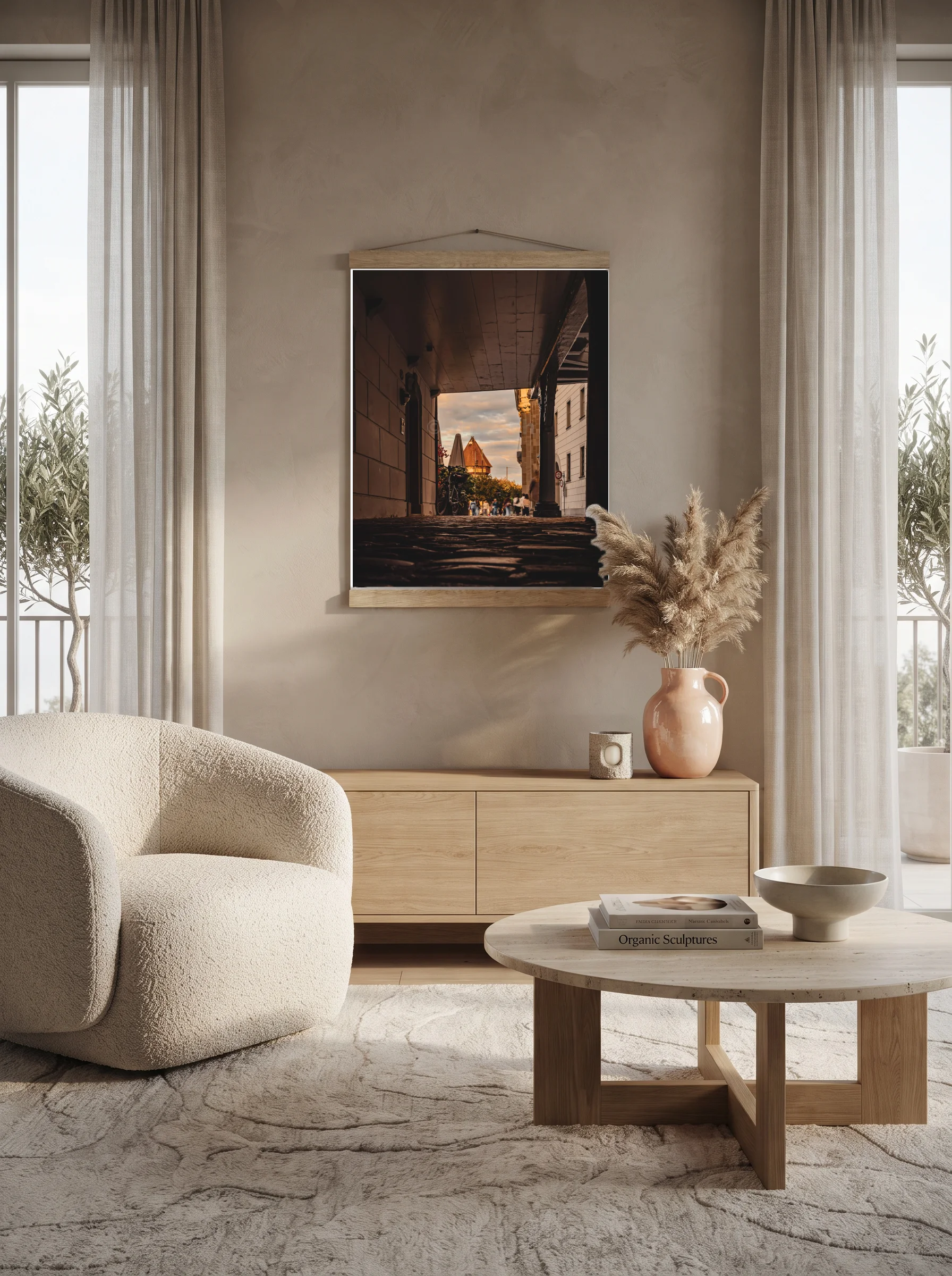 Premium-Poster mit Leisten Vertikal