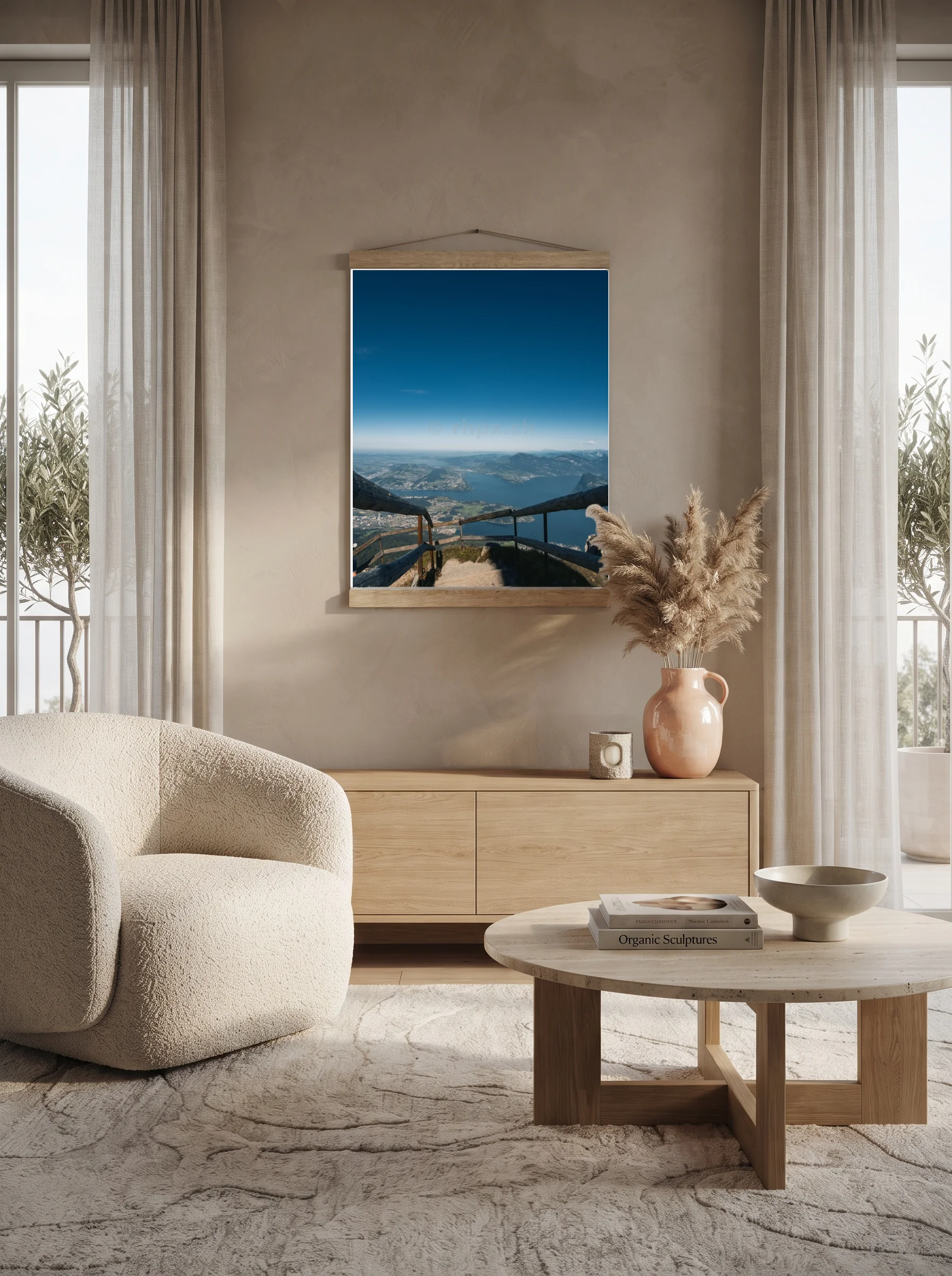 Premium-Poster mit Leisten Vertikal