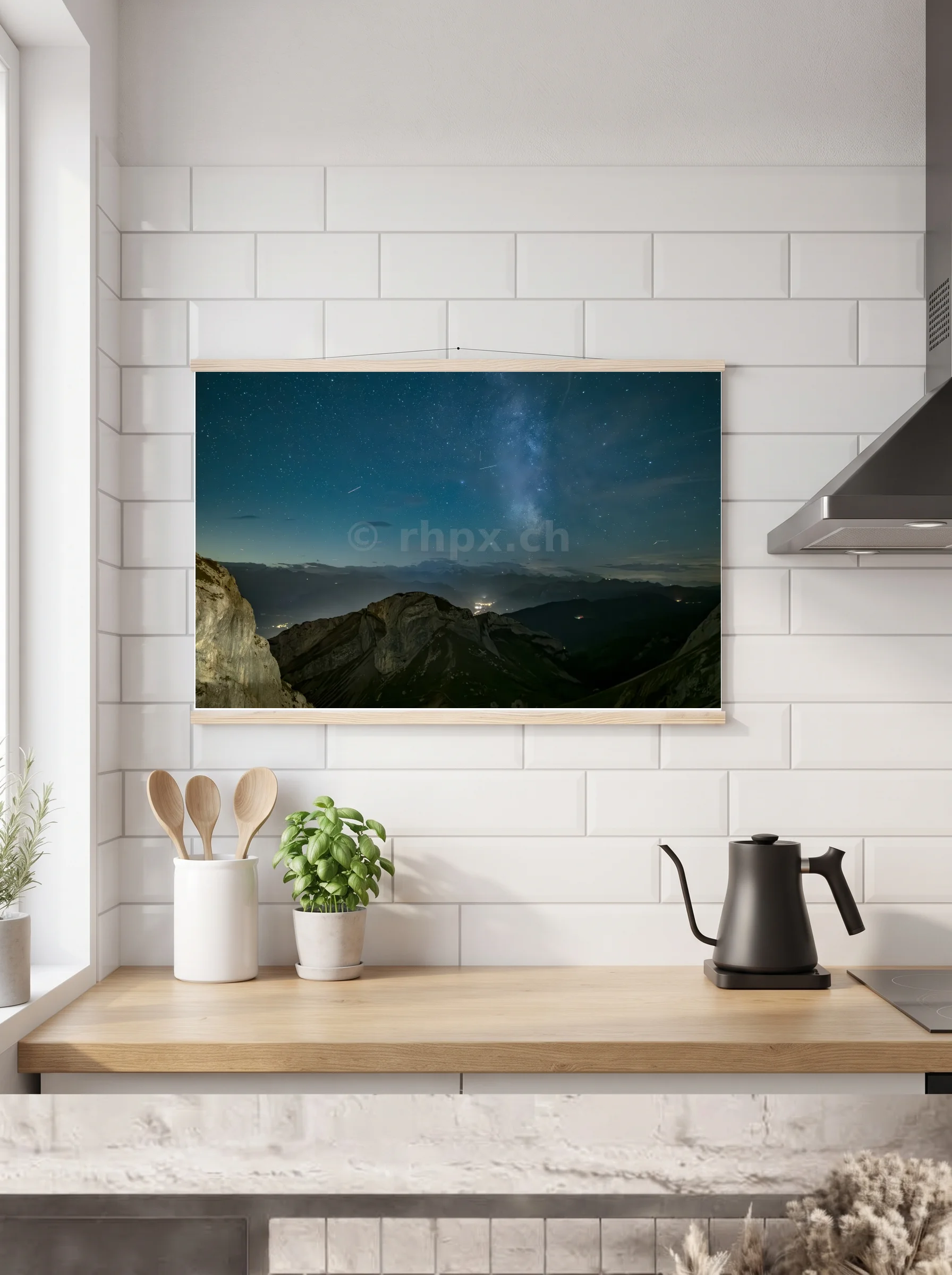 Premium-Poster mit Leisten horizontal A2 (42 x 59.4 cm)
