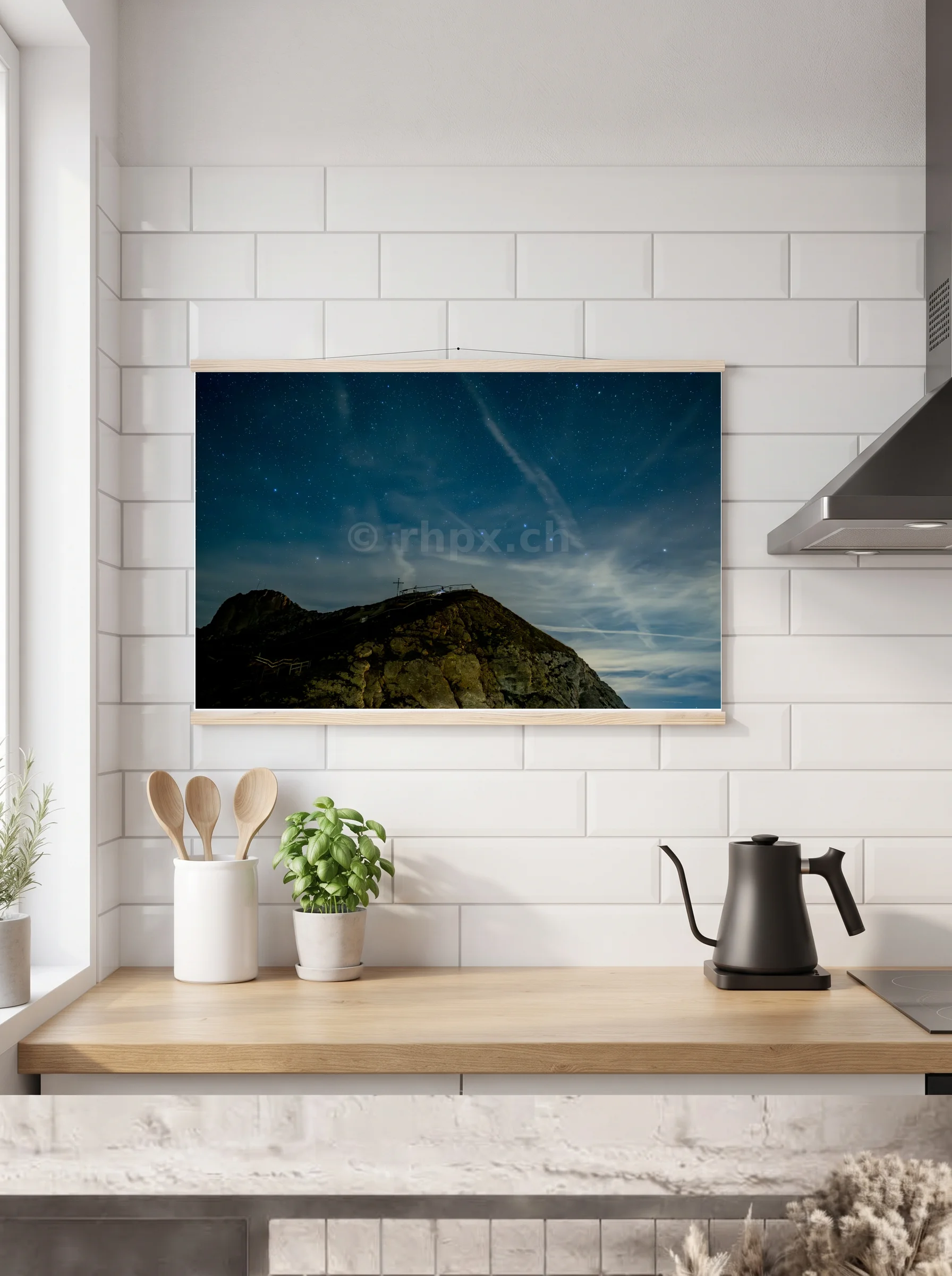 Premium-Poster mit Leisten horizontal 60x90 cm