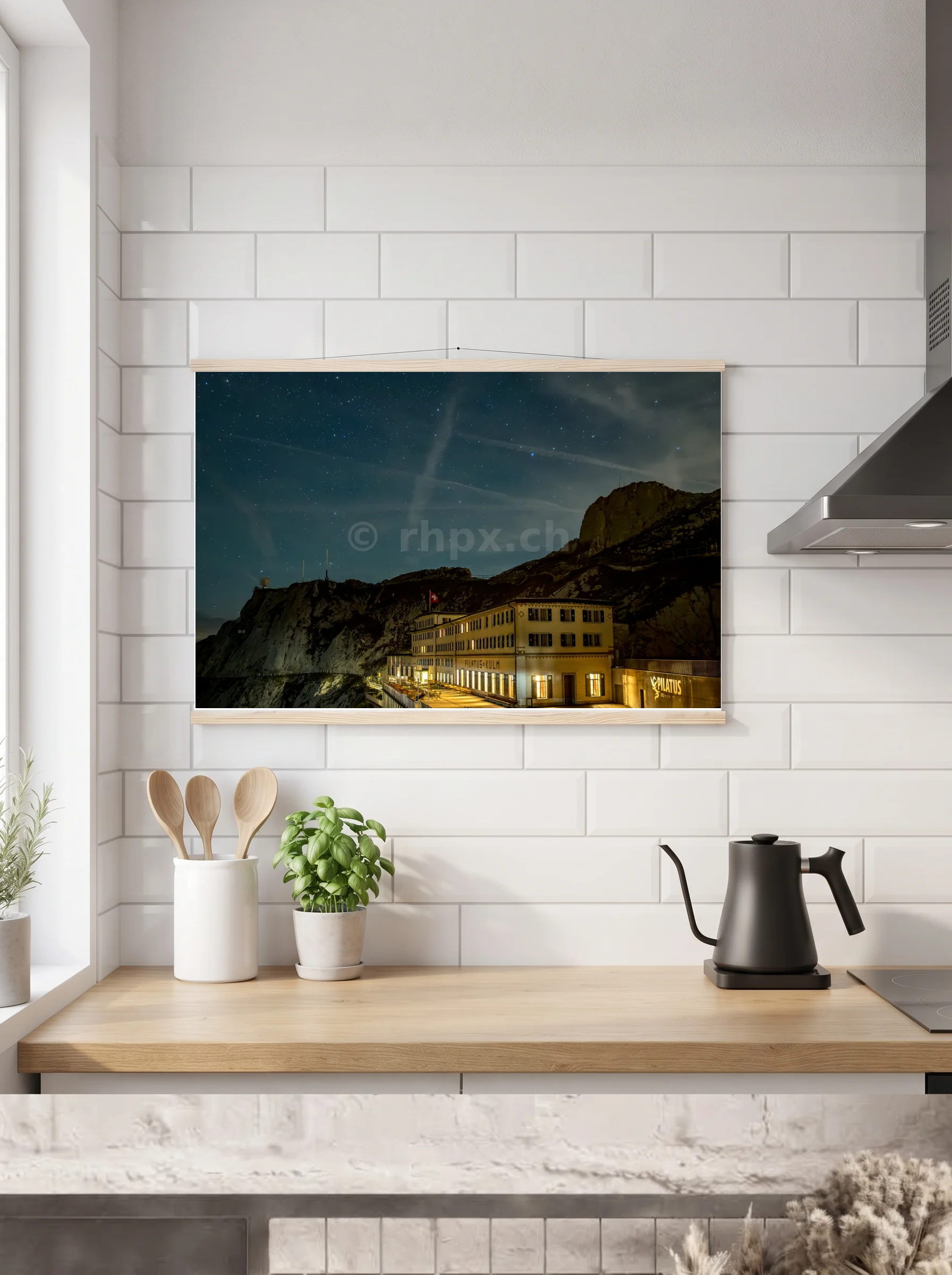Premium-Poster mit Leisten horizontal A2 (42 x 59.4 cm)