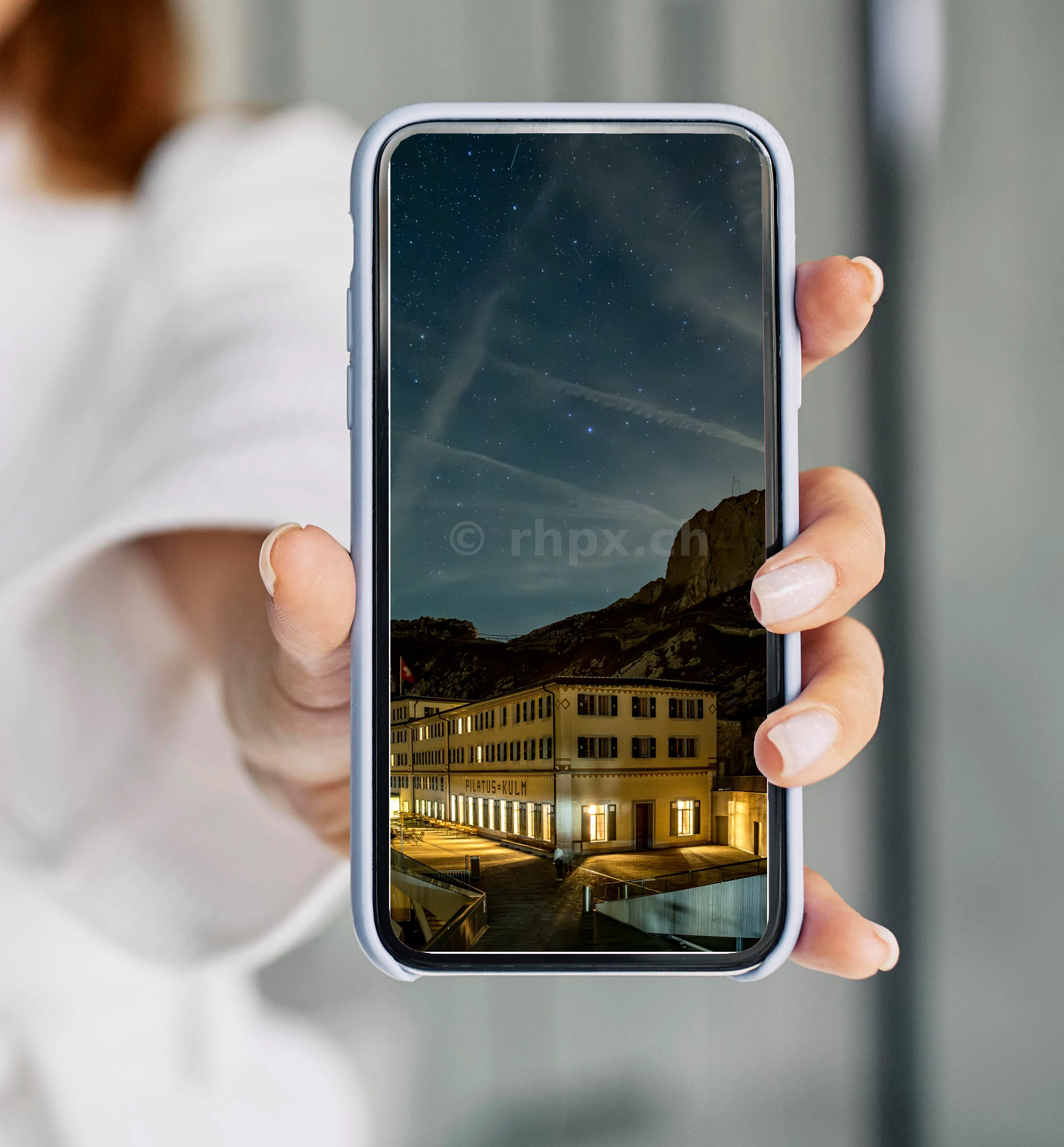 Sternenhimmel über dem Hotel Pilatus-Kulm