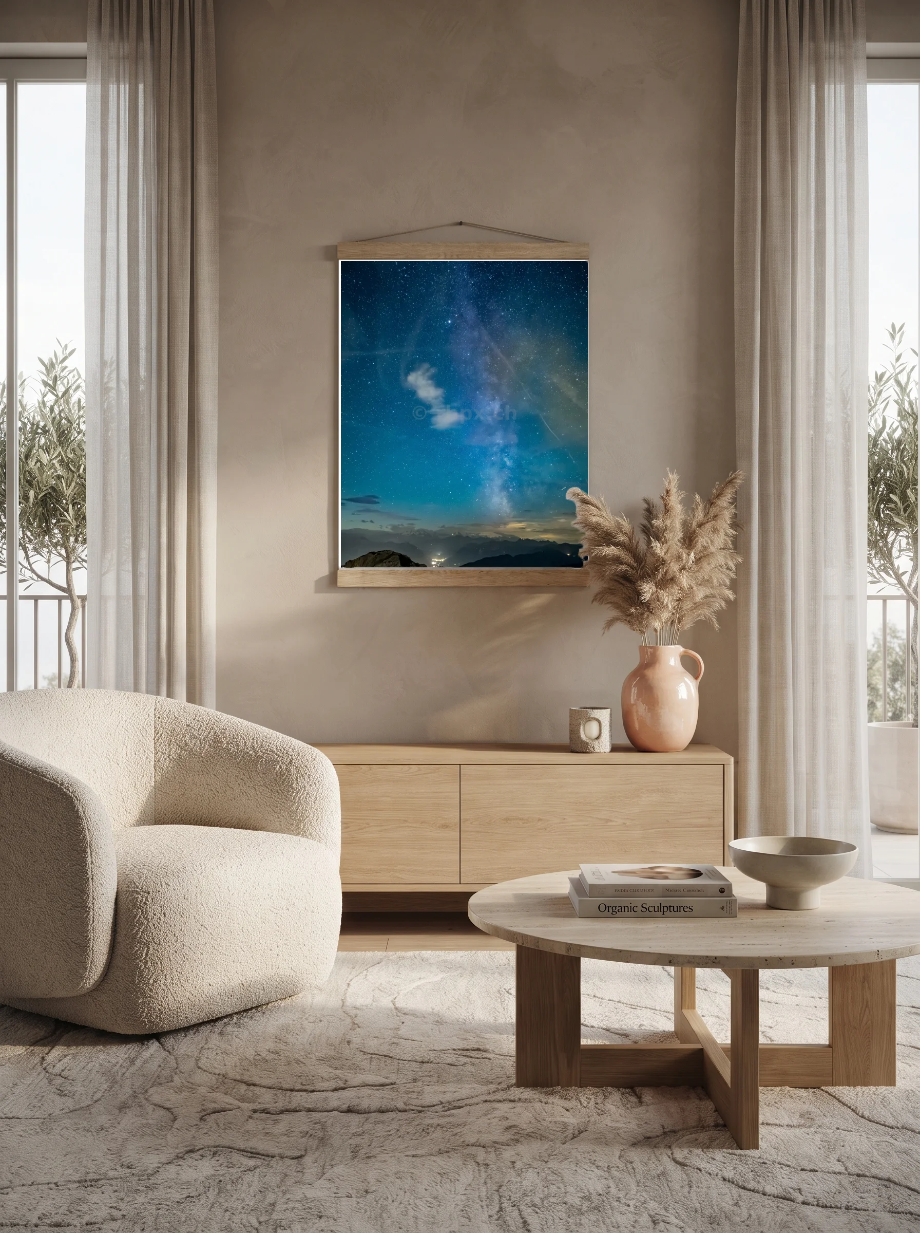 Premium-Poster mit Leisten Vertikal 70 x 100 cm