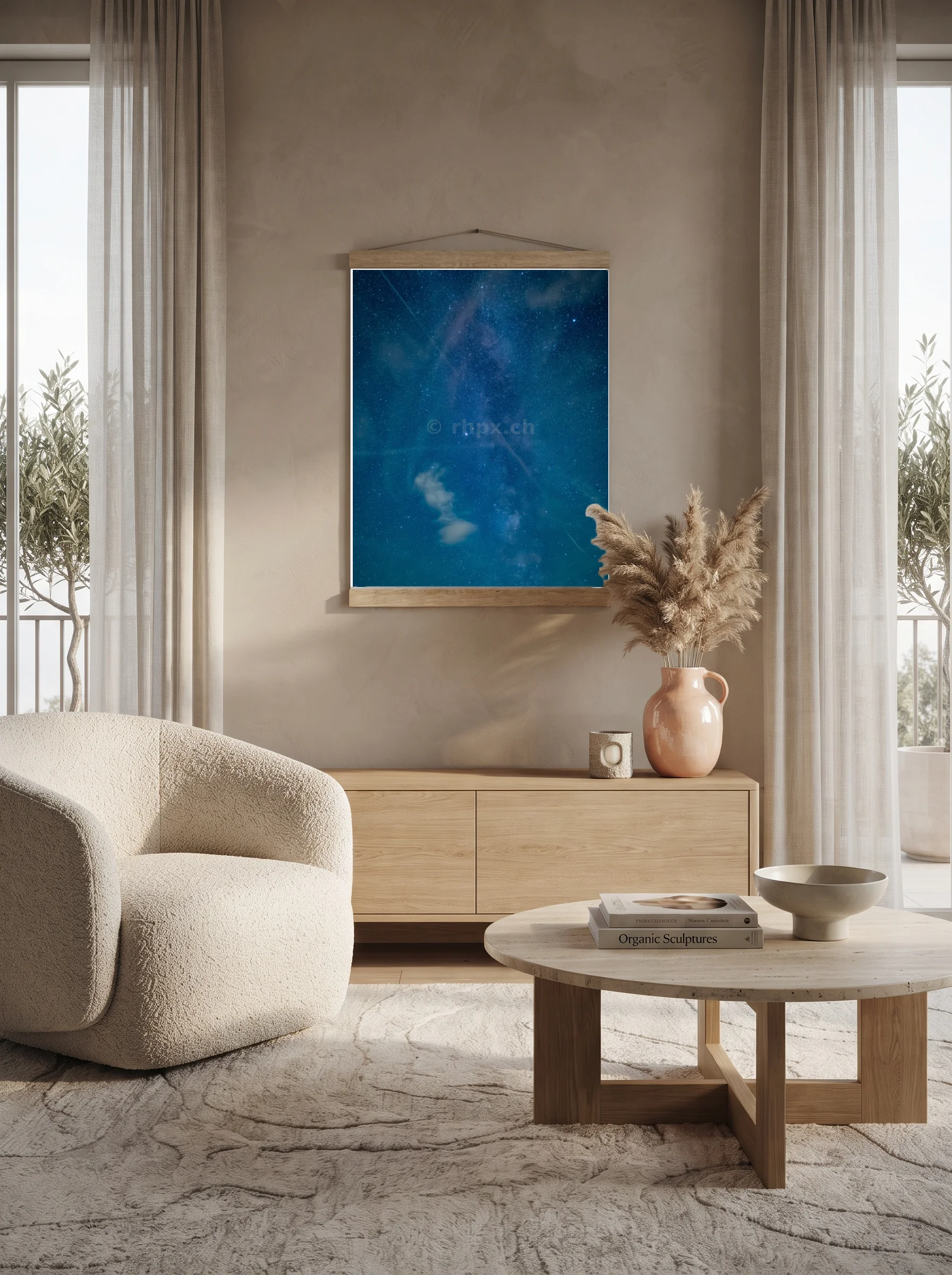 Premium-Poster mit Leisten Vertikal 60x90 cm