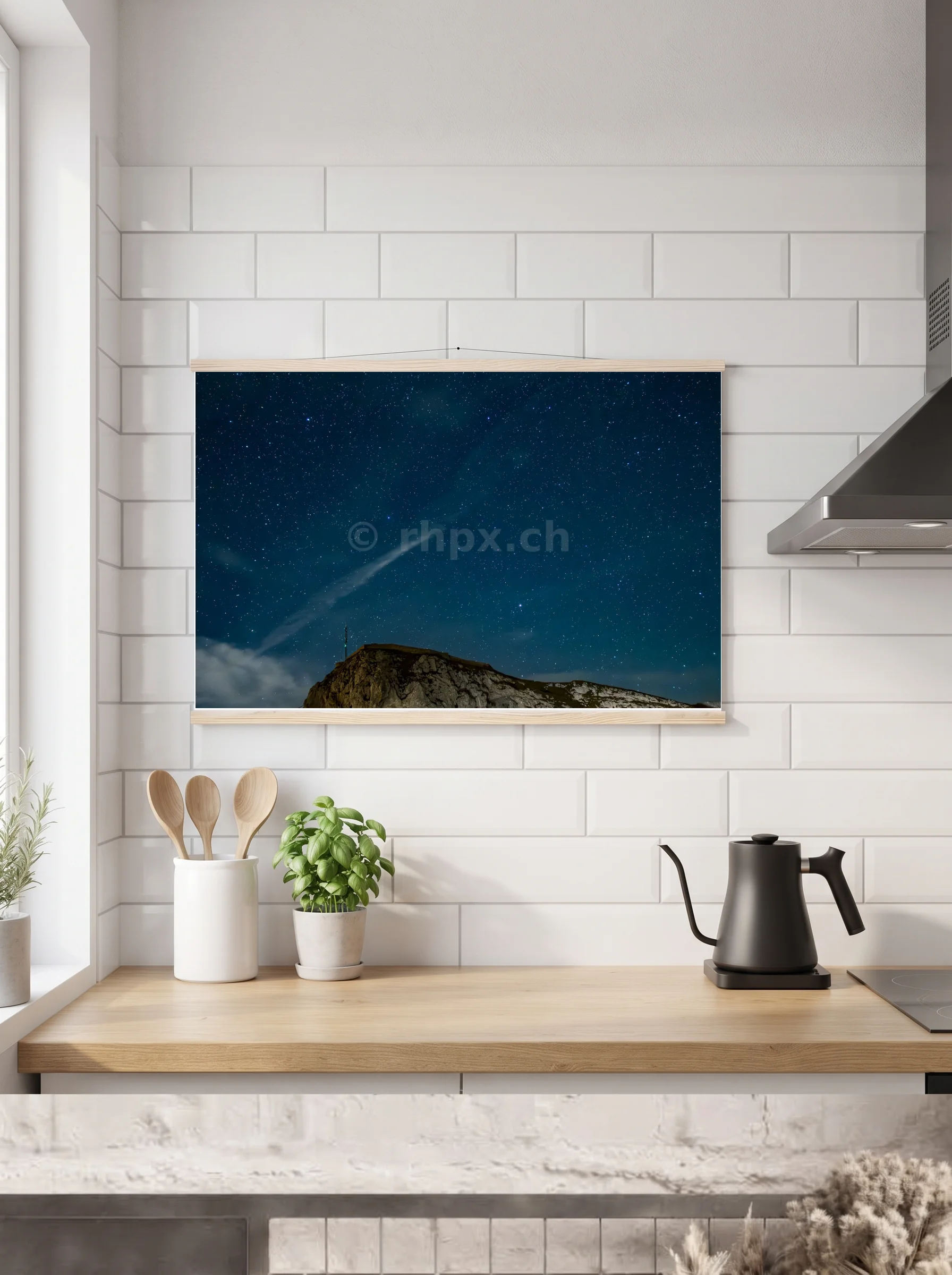Premium-Poster mit Leisten horizontal 70 x 100 cm