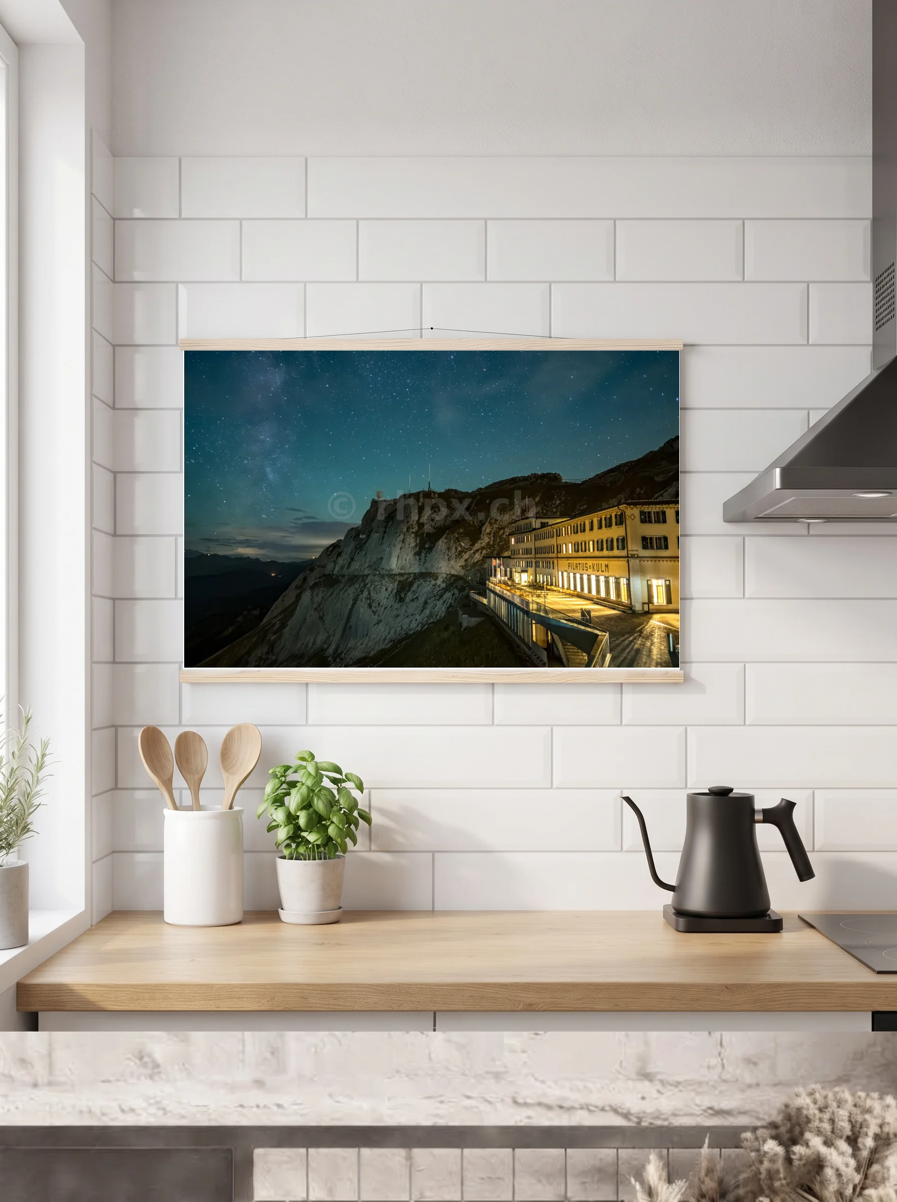 Premium-Poster mit Leisten horizontal 60x90 cm