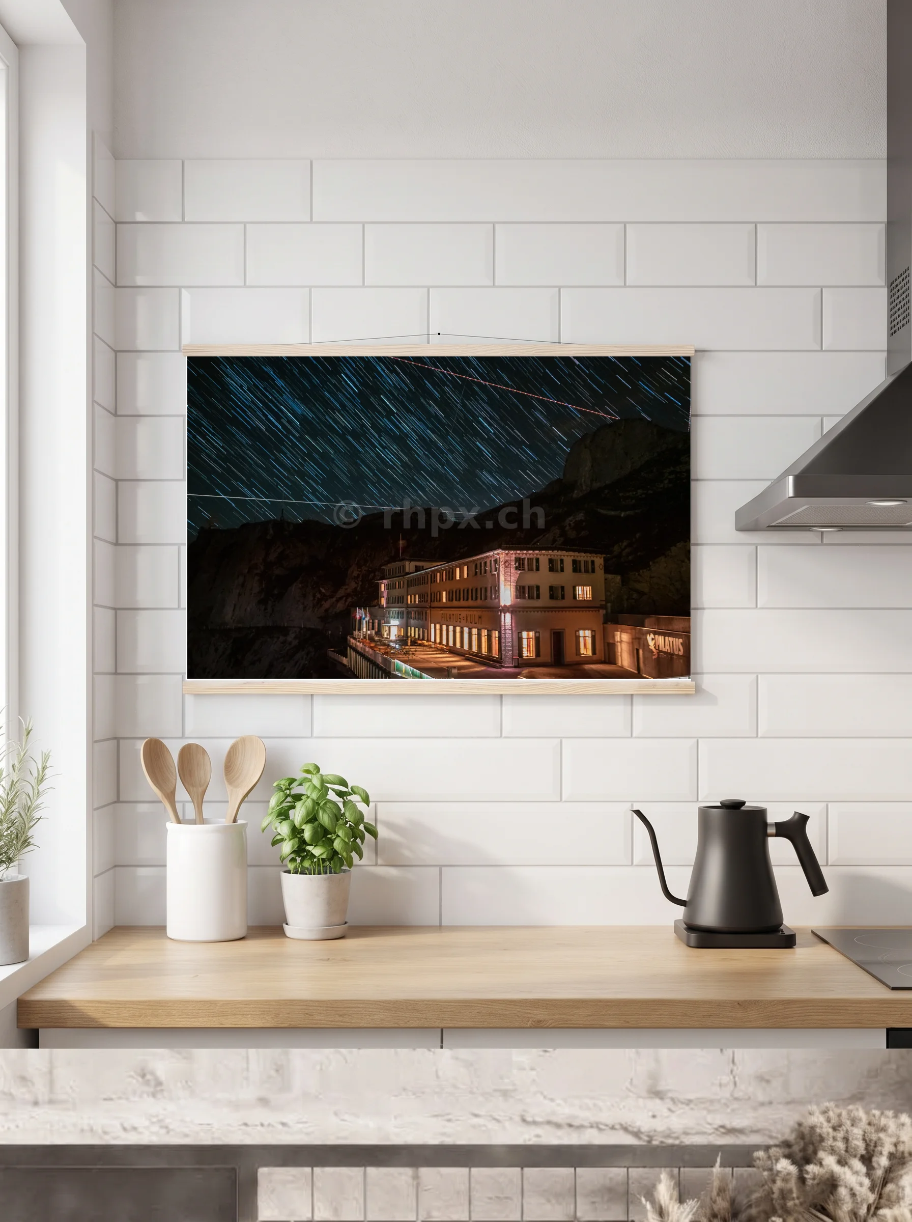 Premium-Poster mit Leisten horizontal 60x90 cm