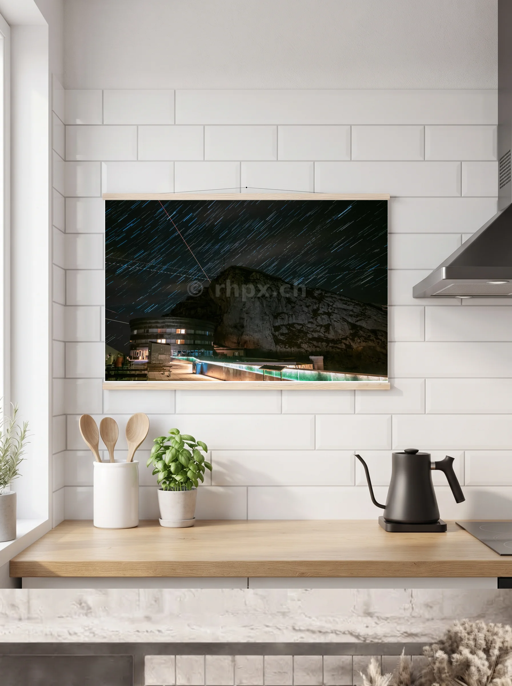 Premium-Poster mit Leisten horizontal 60x90 cm