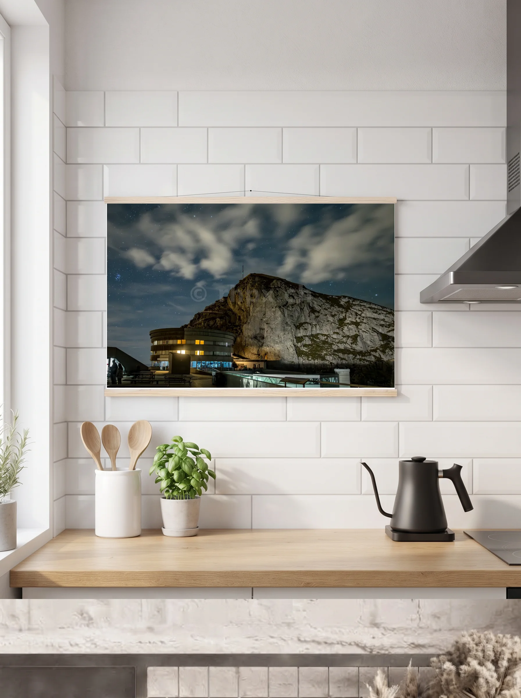 Premium-Poster mit Leisten horizontal 60x90 cm