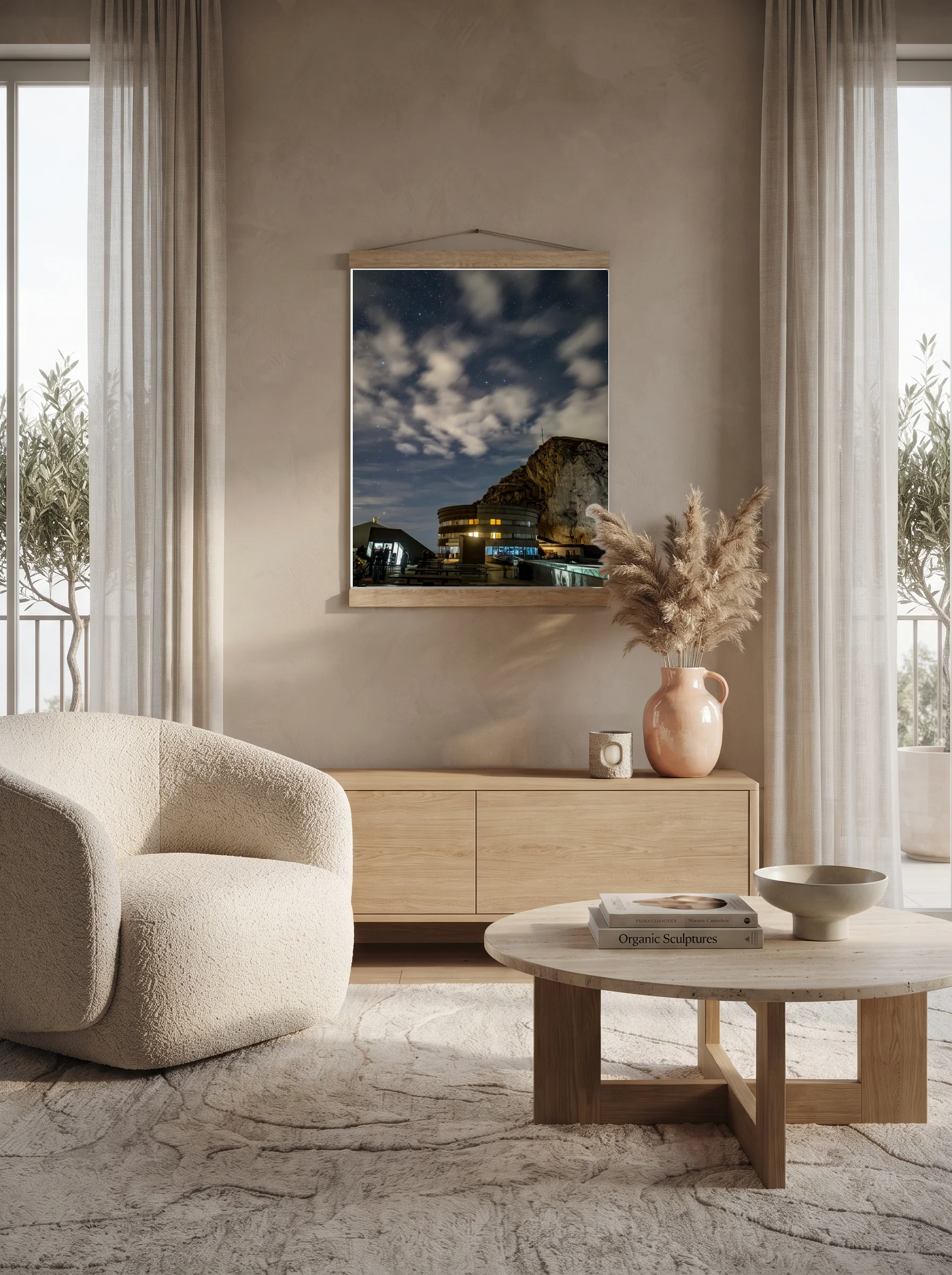 Premium-Poster mit Leisten Vertikal 60x90 cm
