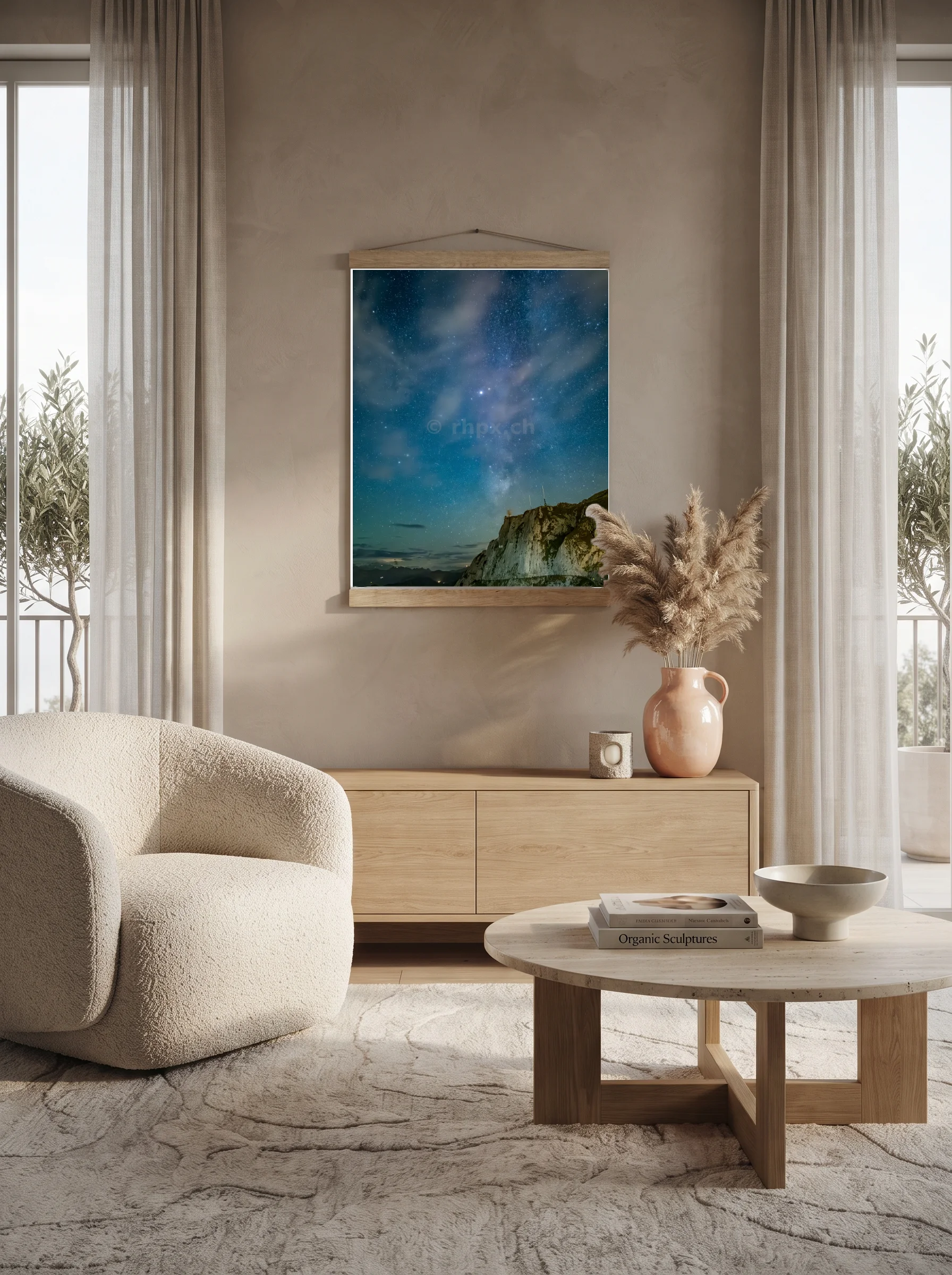 Premium-Poster mit Leisten Vertikal 60x90 cm