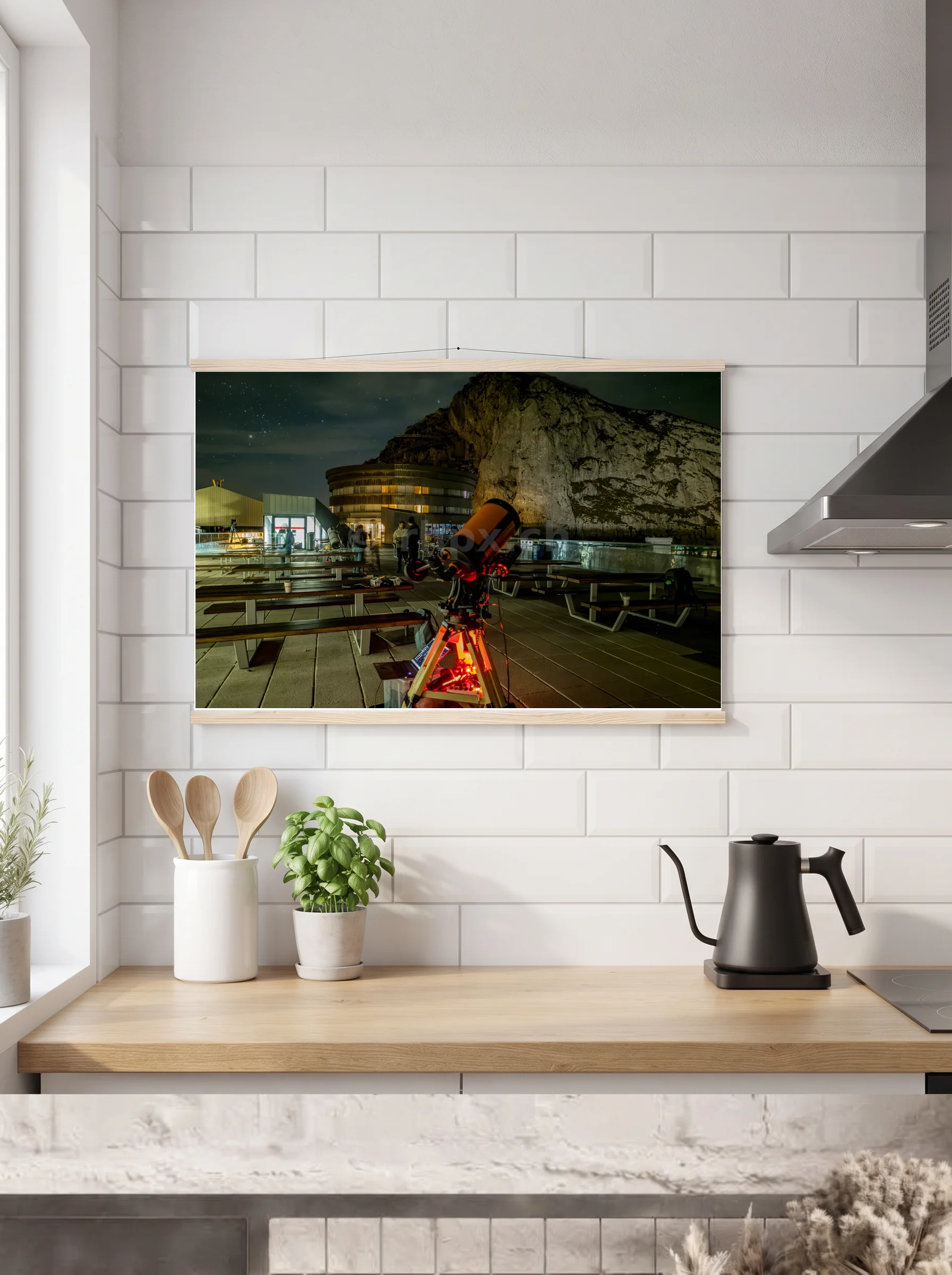 Premium-Poster mit Leisten horizontal 60x90 cm