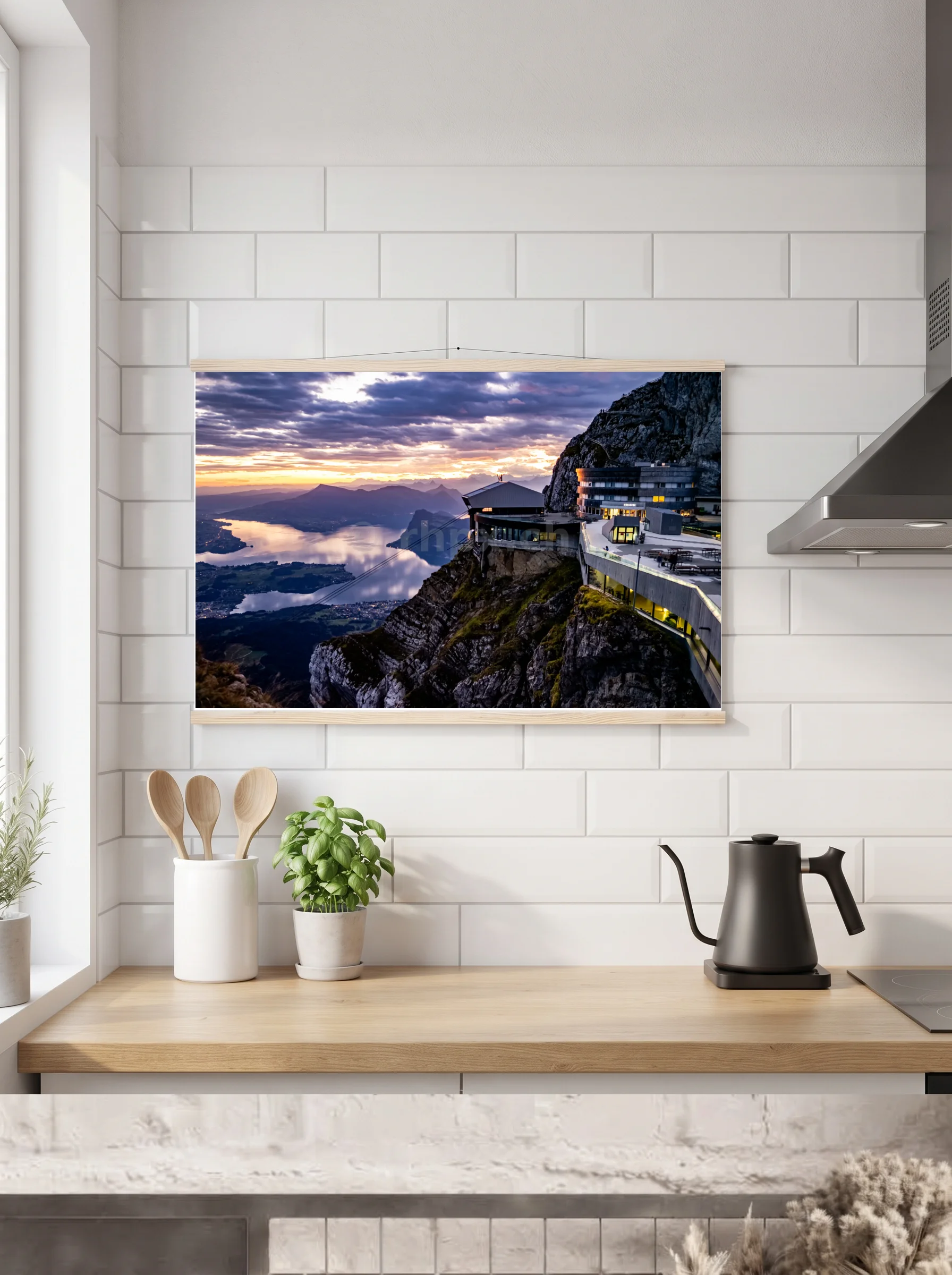 Premium-Poster mit Leisten horizontal A3 (29.7 x 42 cm)