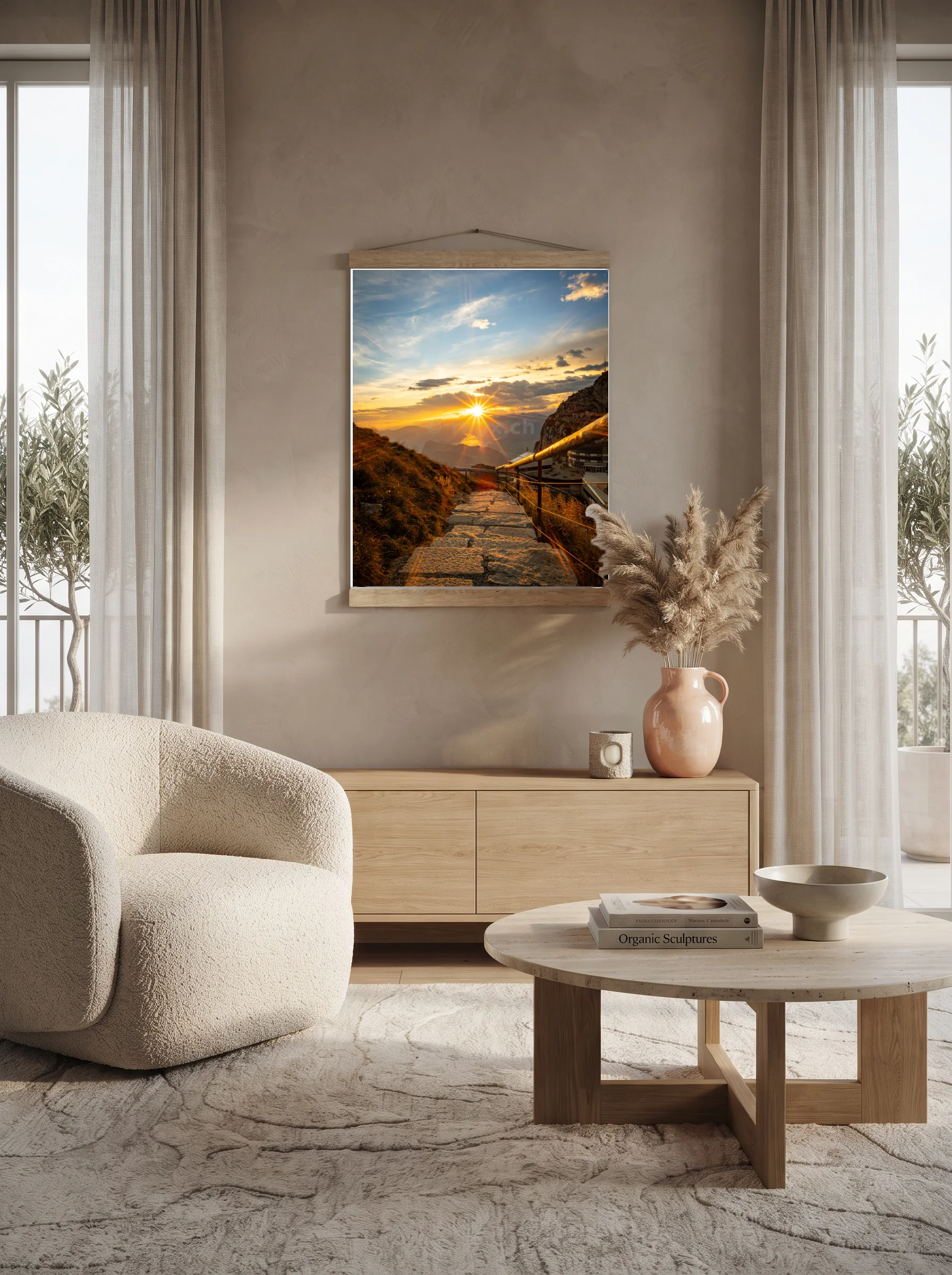 Premium-Poster mit Leisten Vertikal 60x90 cm
