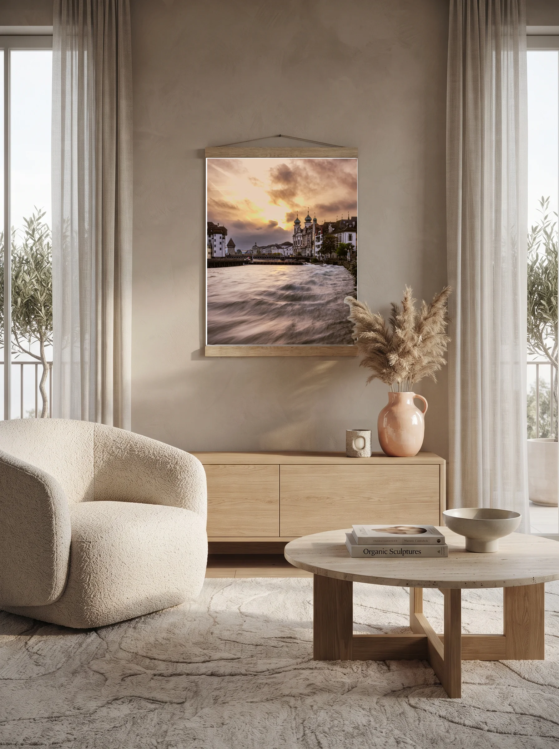 Premium-Poster mit Leisten Vertikal A3 (29.7 x 42 cm)