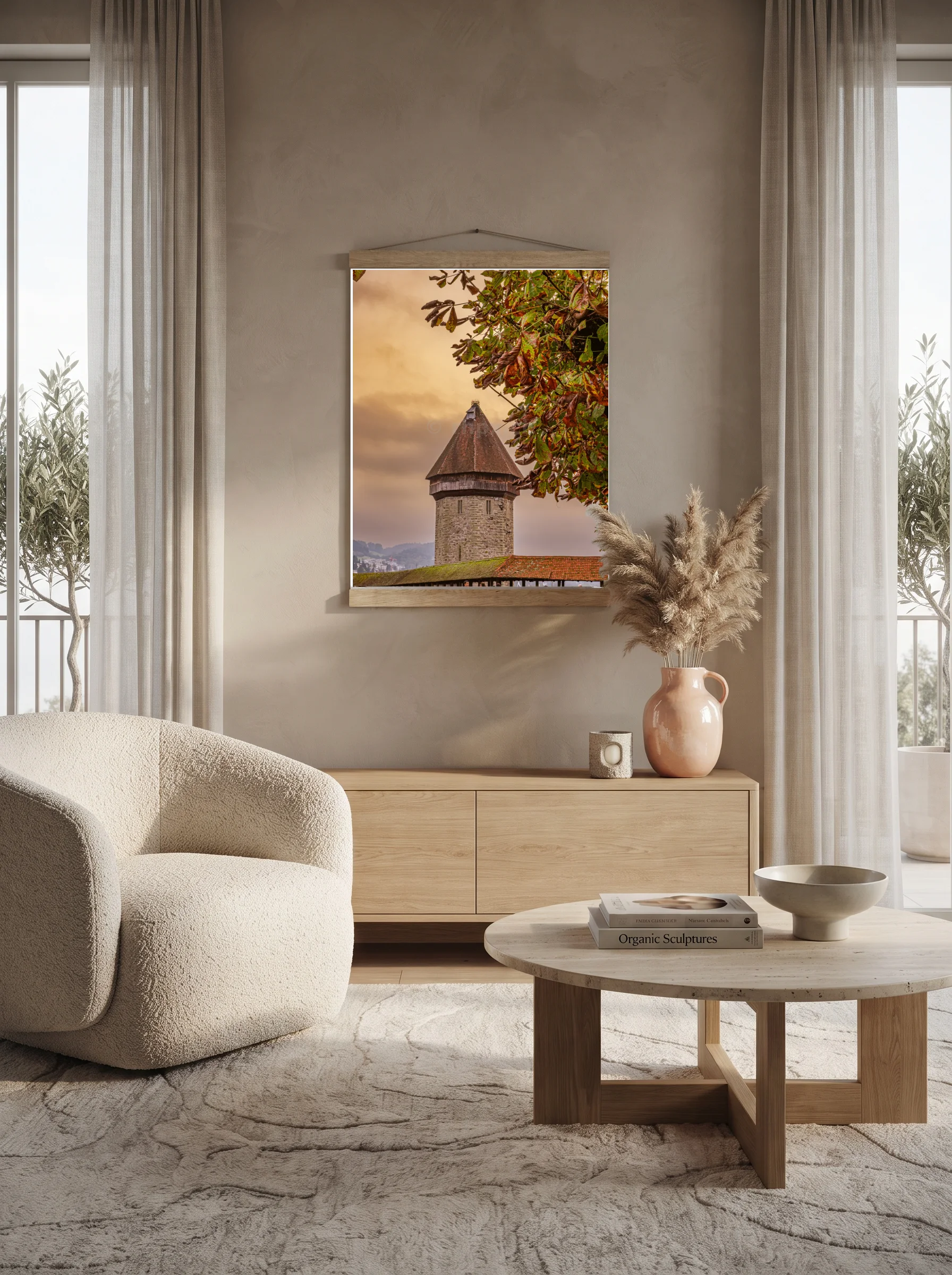 Premium-Poster mit Leisten Vertikal 70 x 100 cm