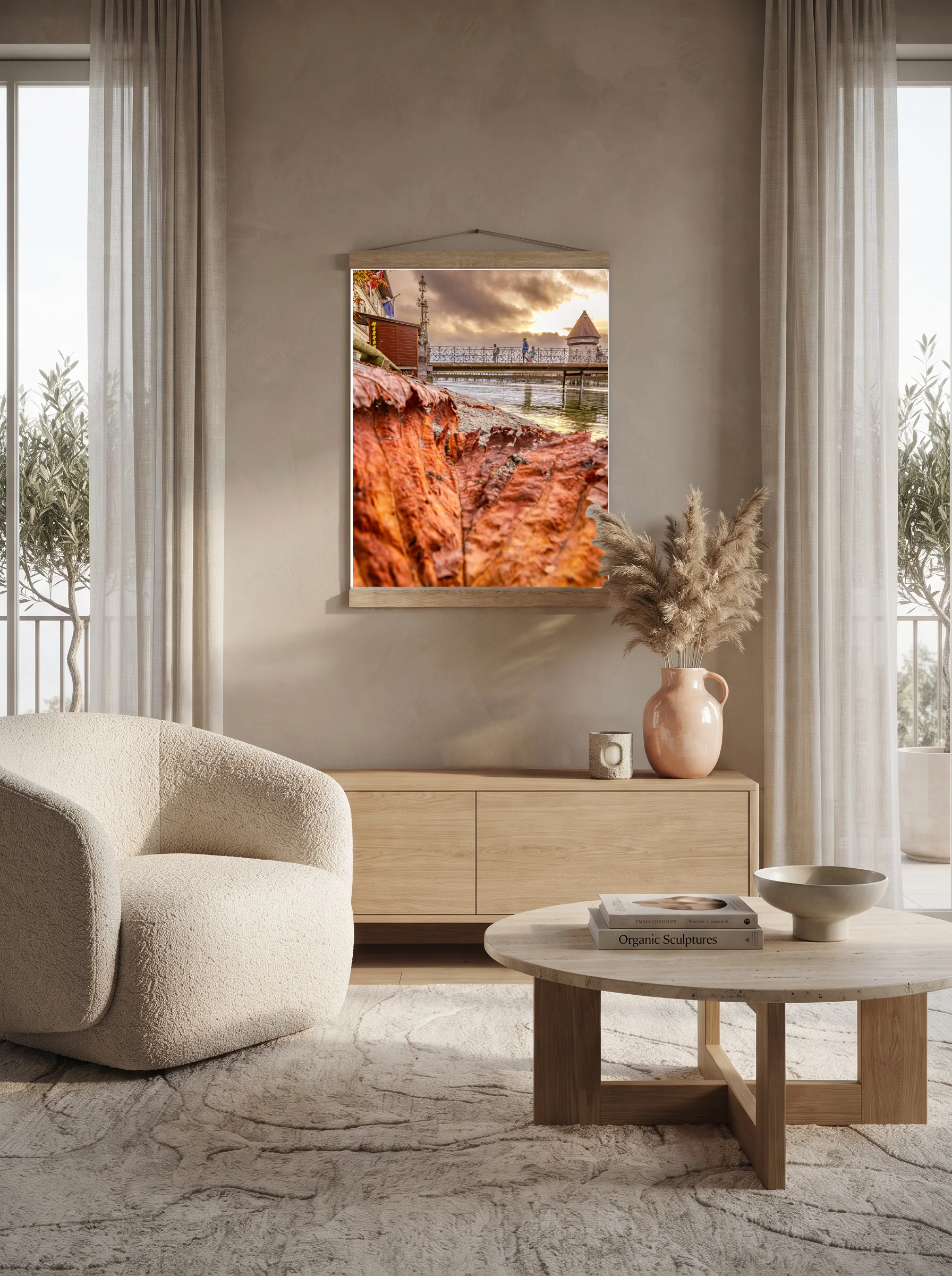 Premium-Poster mit Leisten Vertikal 60x90 cm
