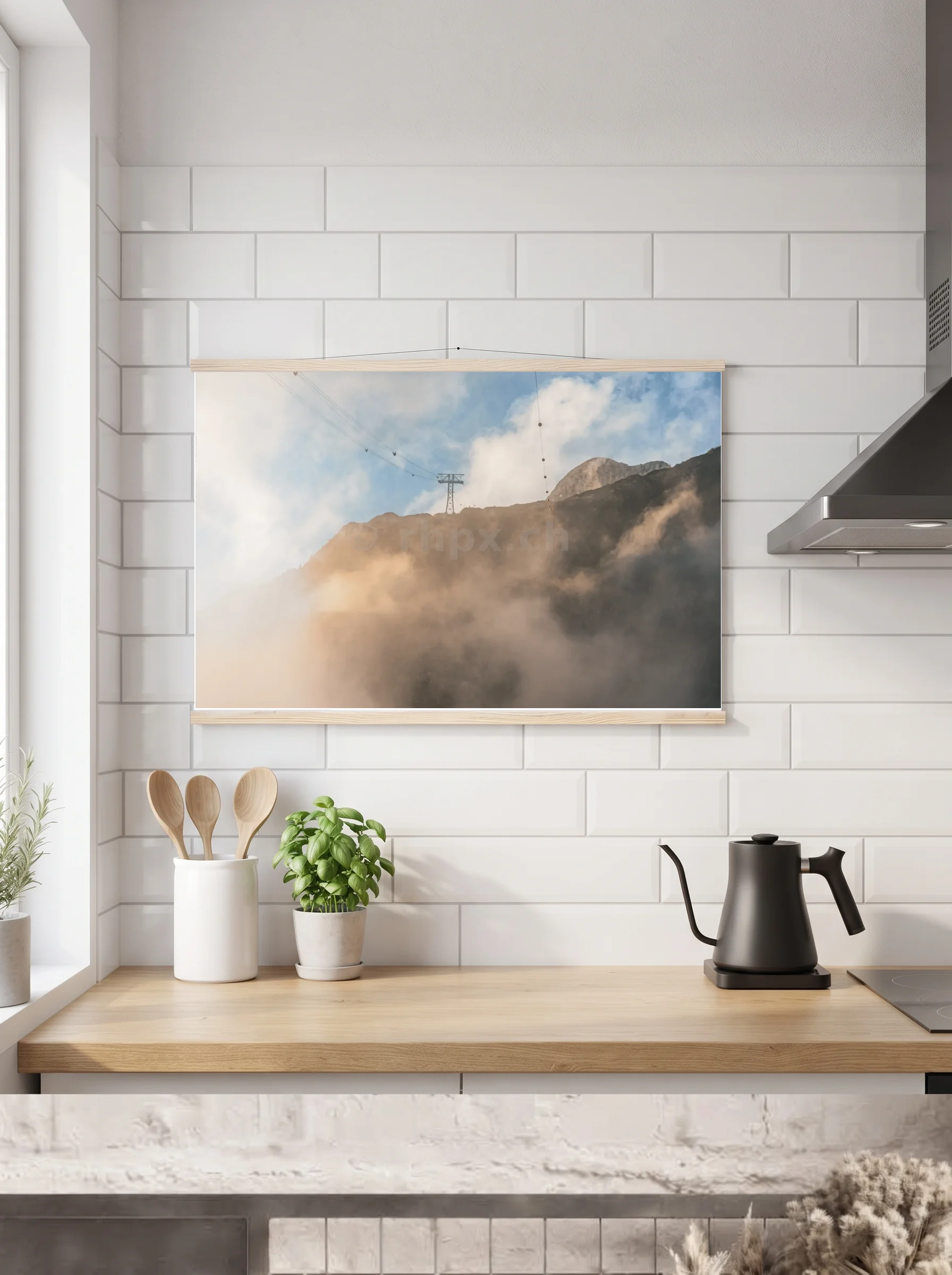 Premium-Poster mit Leisten horizontal A3 (29.7 x 42 cm)