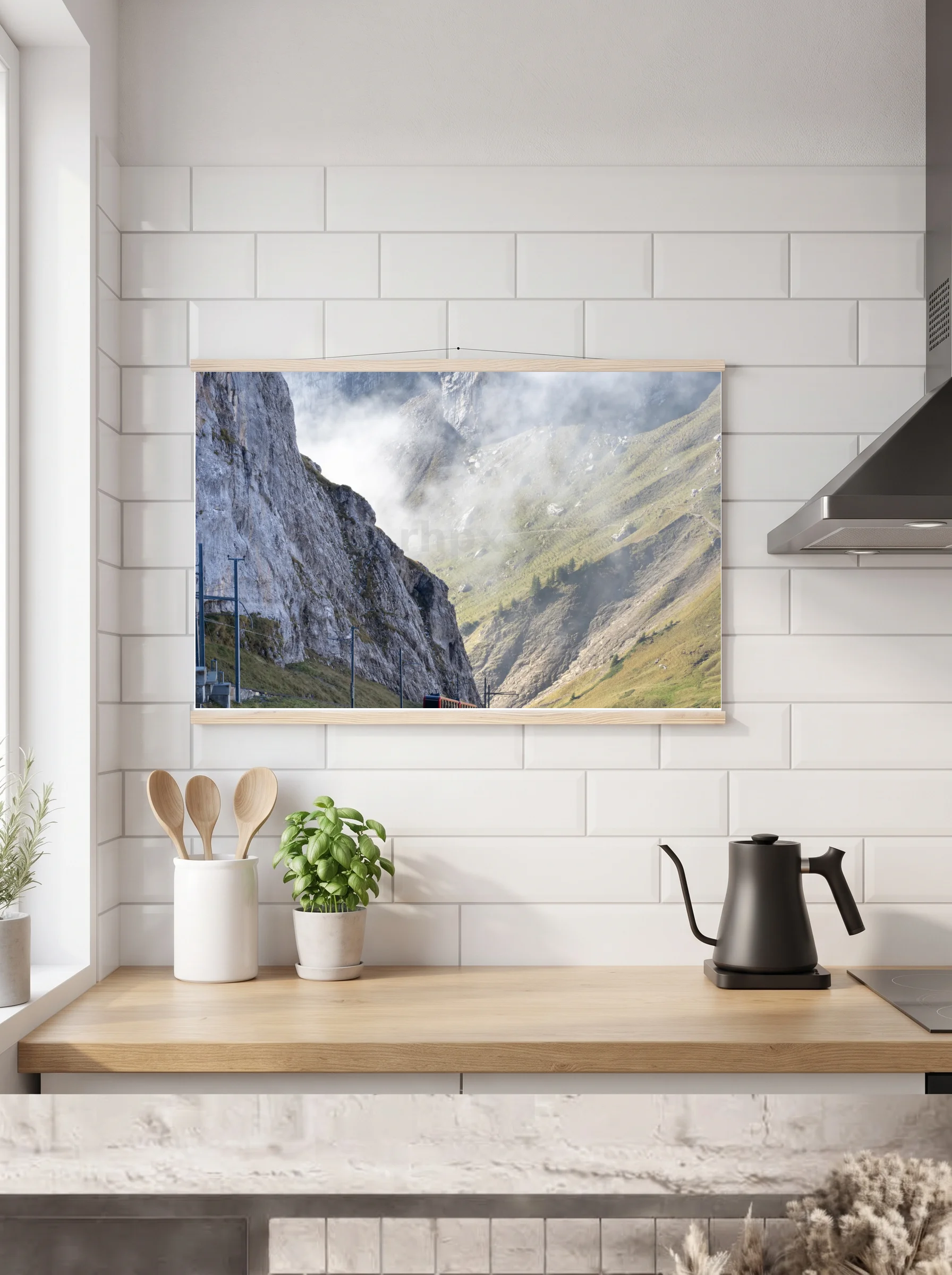 Premium-Poster mit Leisten horizontal 60x90 cm