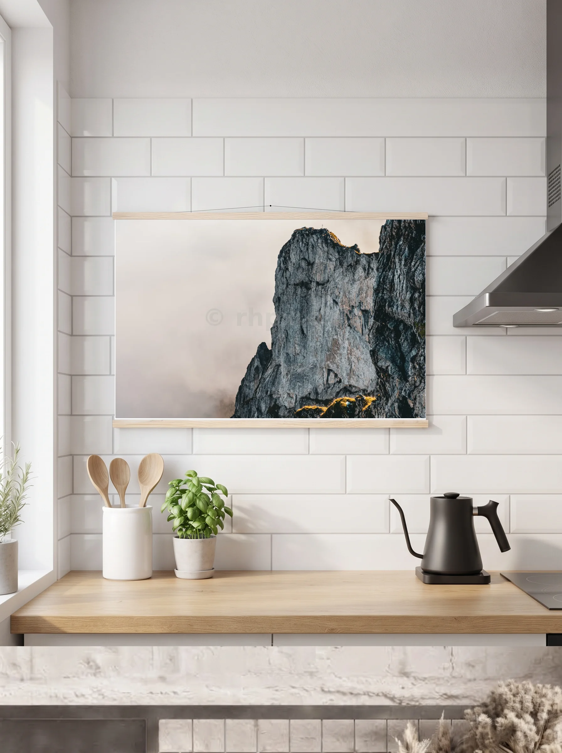 Premium-Poster mit Leisten horizontal 60x90 cm
