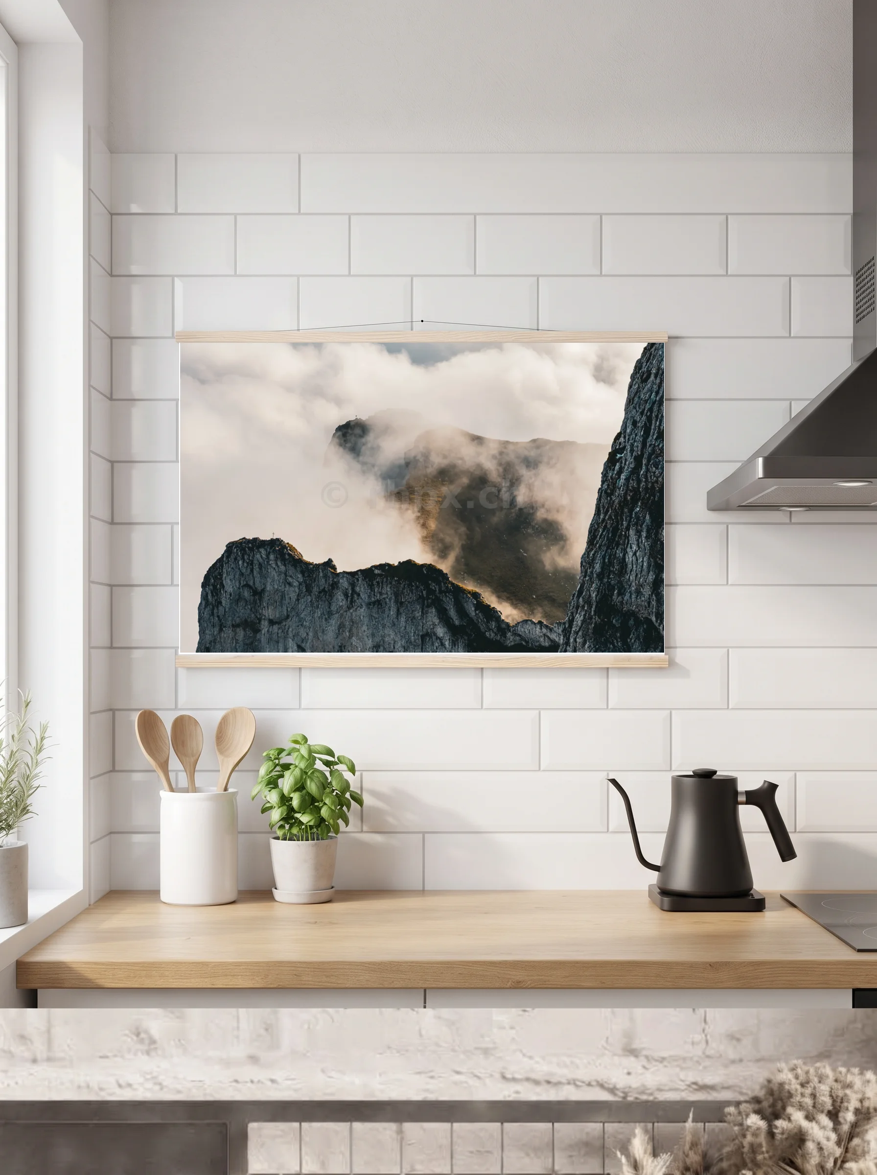 Premium-Poster mit Leisten horizontal A2 (42 x 59.4 cm)