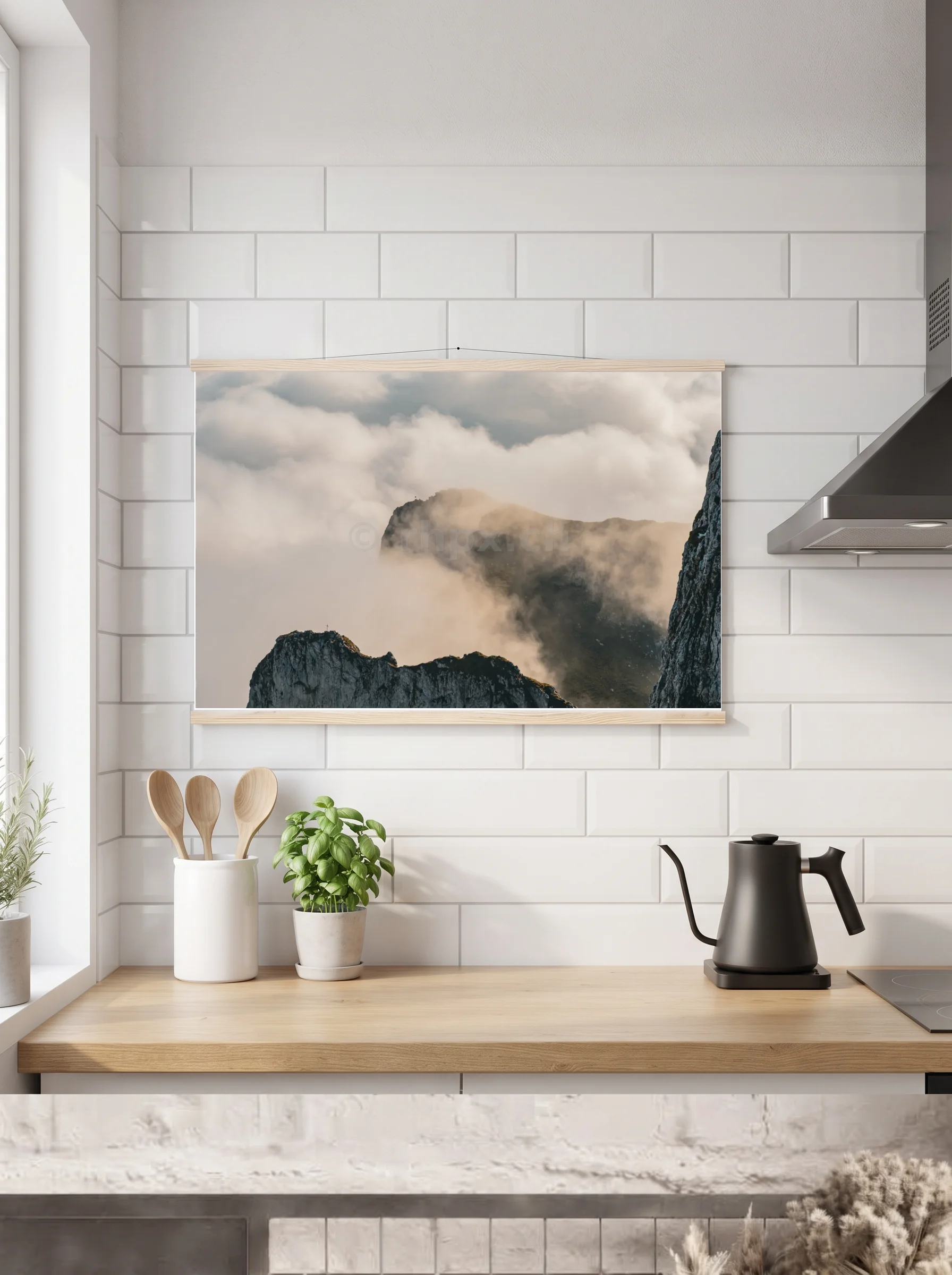 Premium-Poster mit Leisten horizontal 60x90 cm