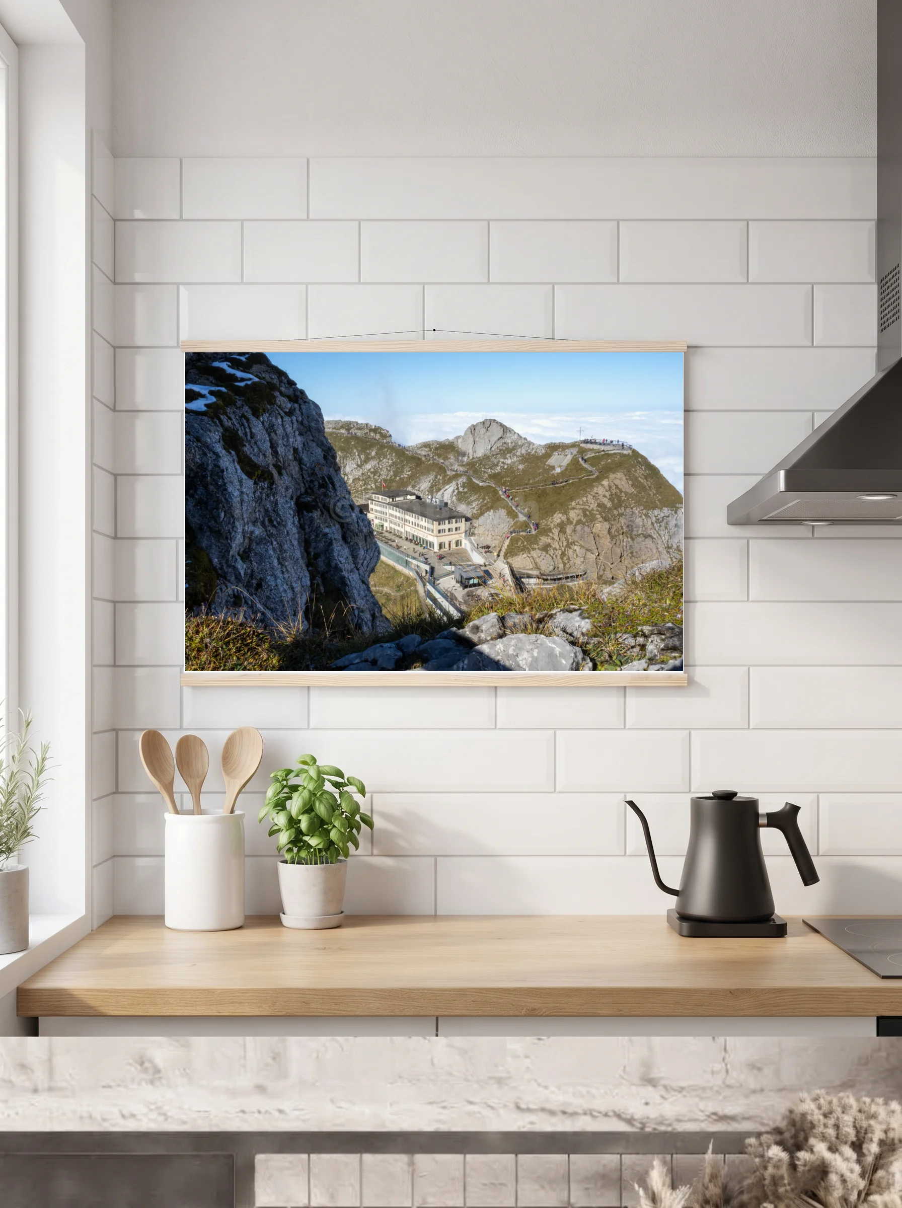 Premium-Poster mit Leisten horizontal A3 (29.7 x 42 cm)