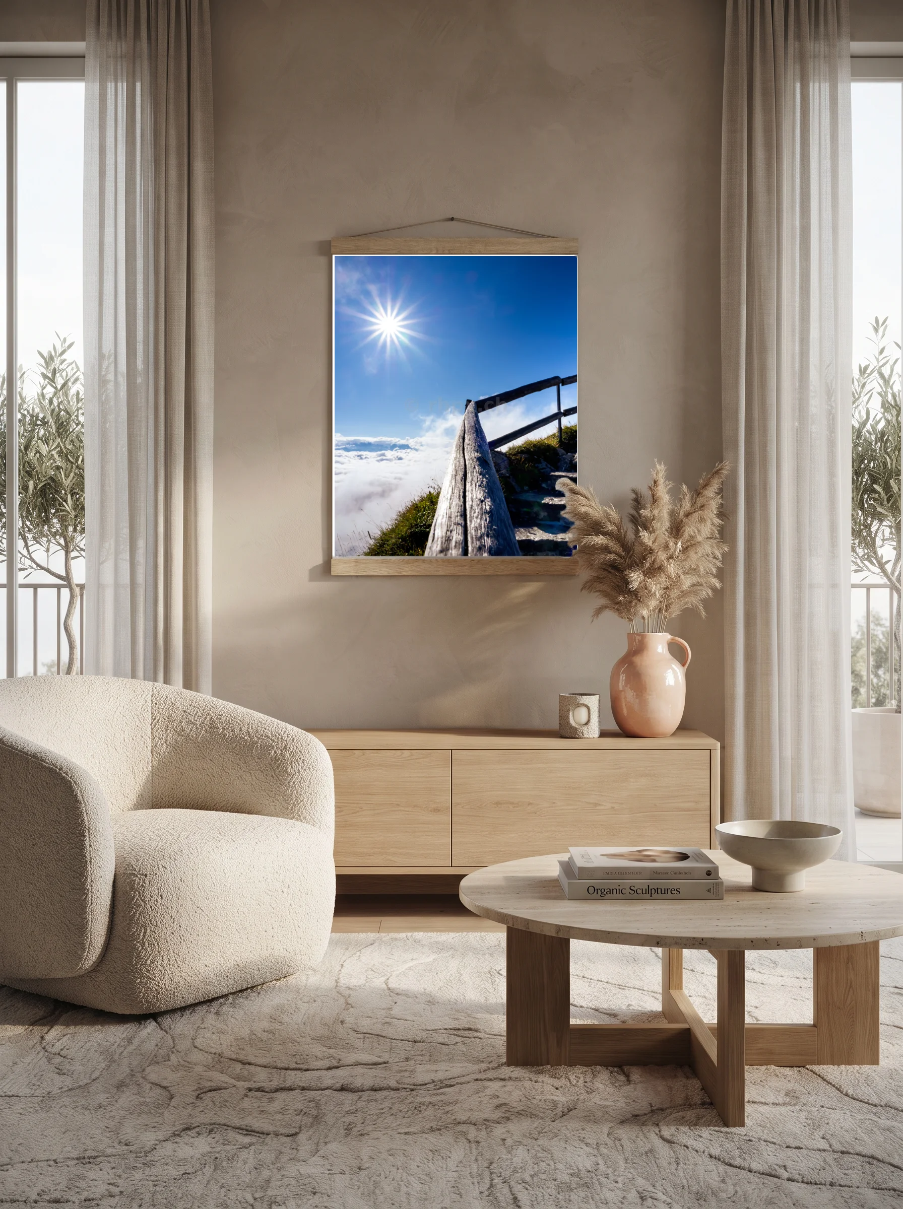 Premium-Poster mit Leisten Vertikal A2 (42 x 59.4 cm)