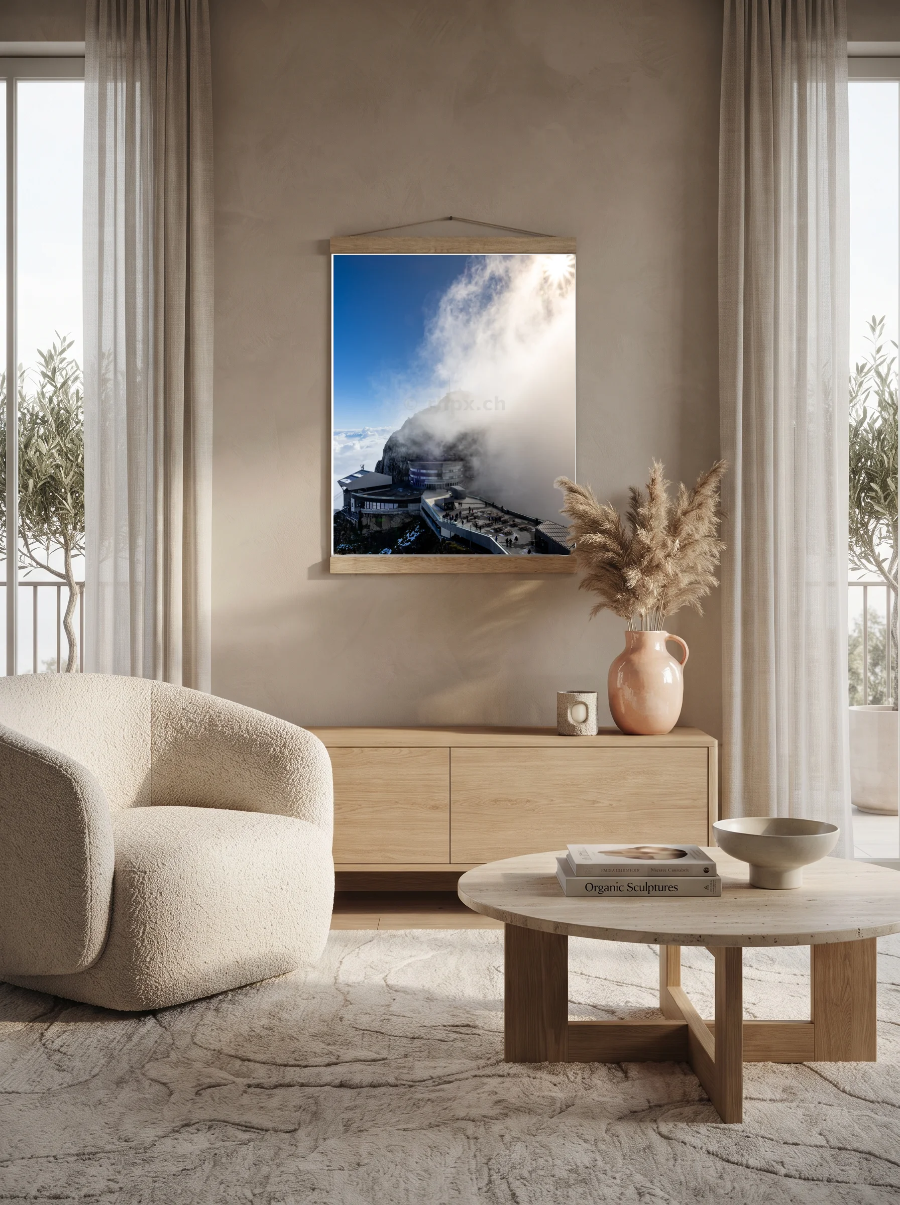 Premium-Poster mit Leisten Vertikal 60x90 cm