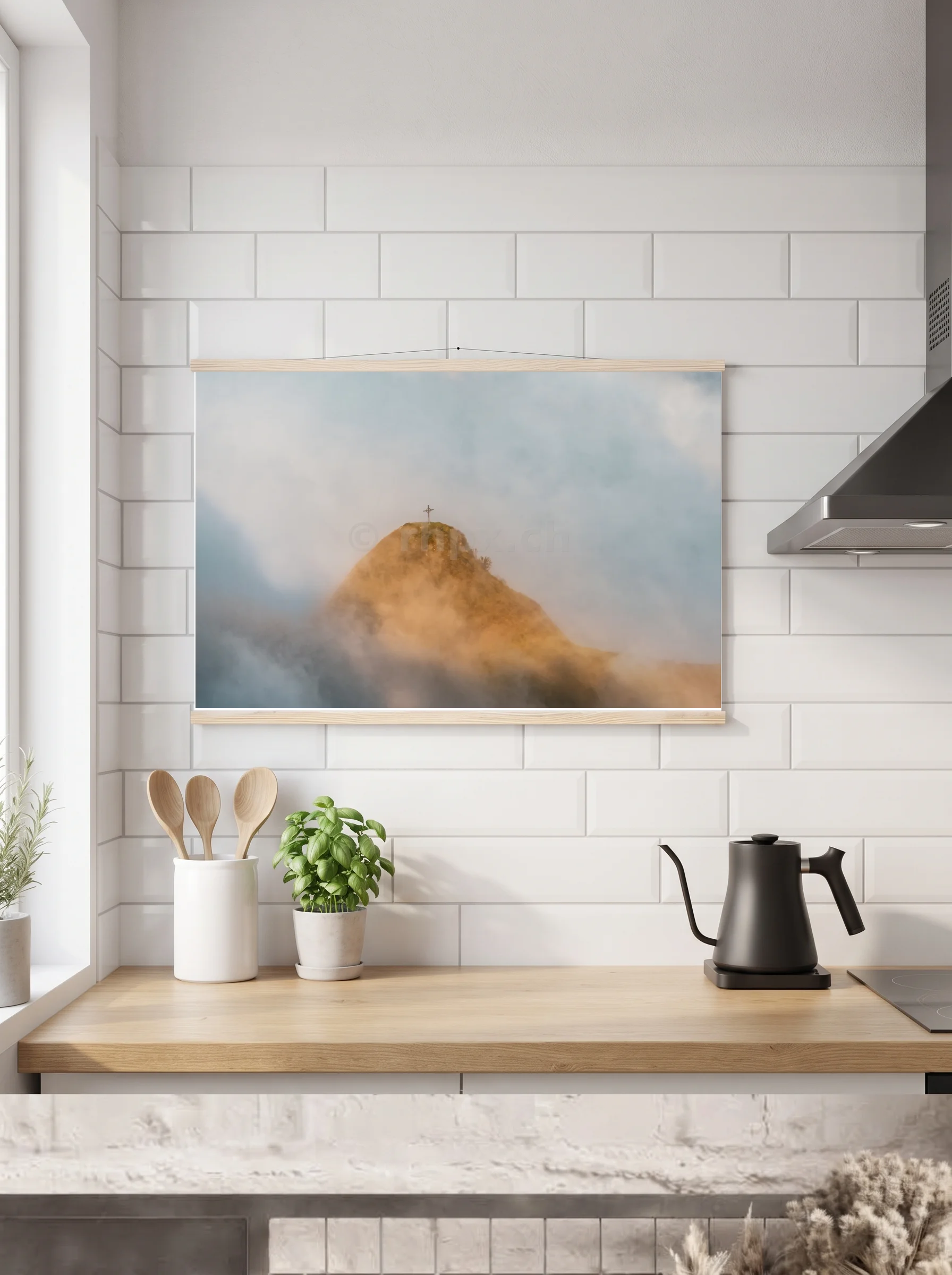 Premium-Poster mit Leisten horizontal A2 (42 x 59.4 cm)