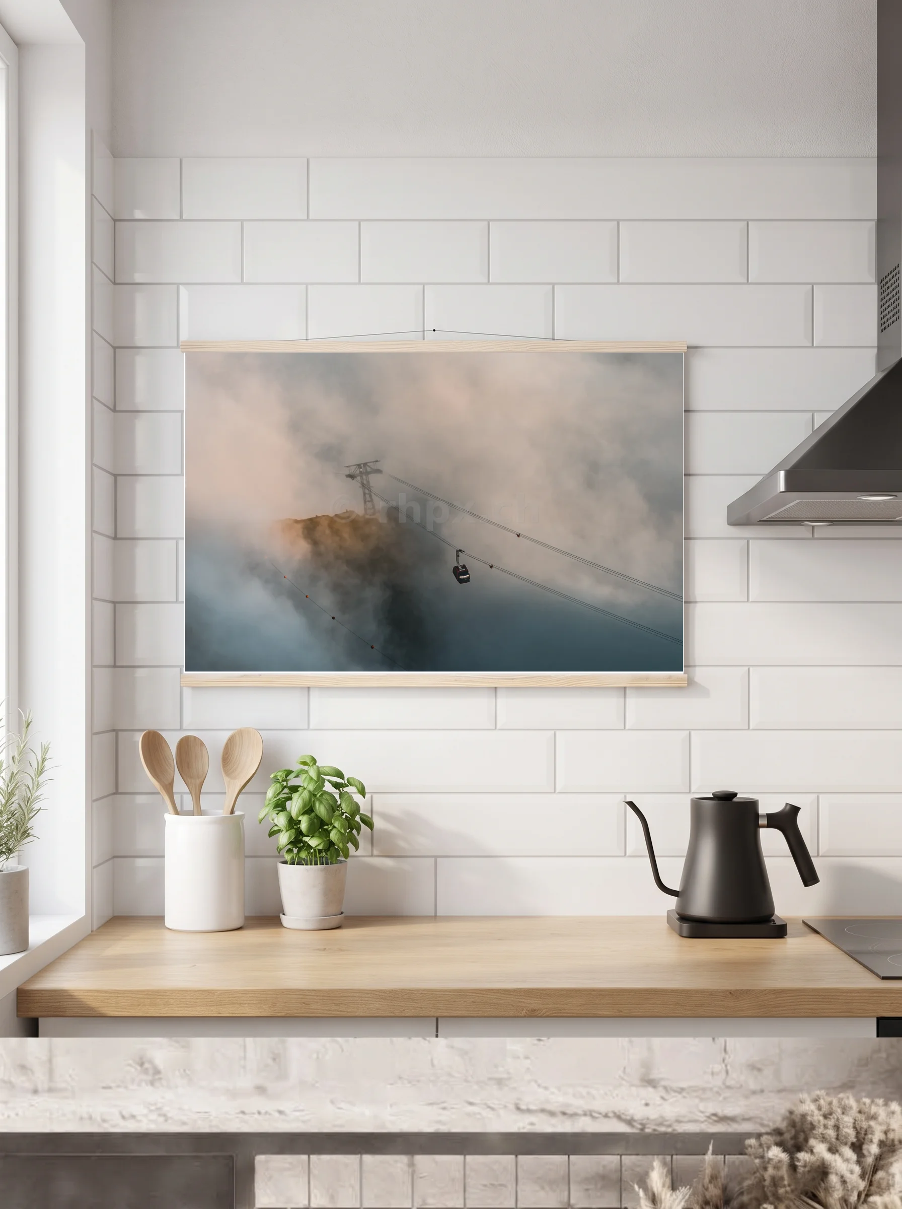 Premium-Poster mit Leisten horizontal 60x90 cm