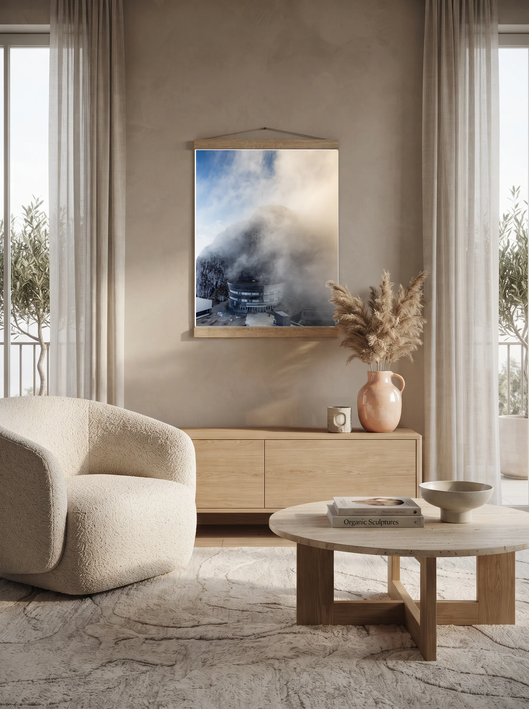 Premium-Poster mit Leisten Vertikal 60x90 cm