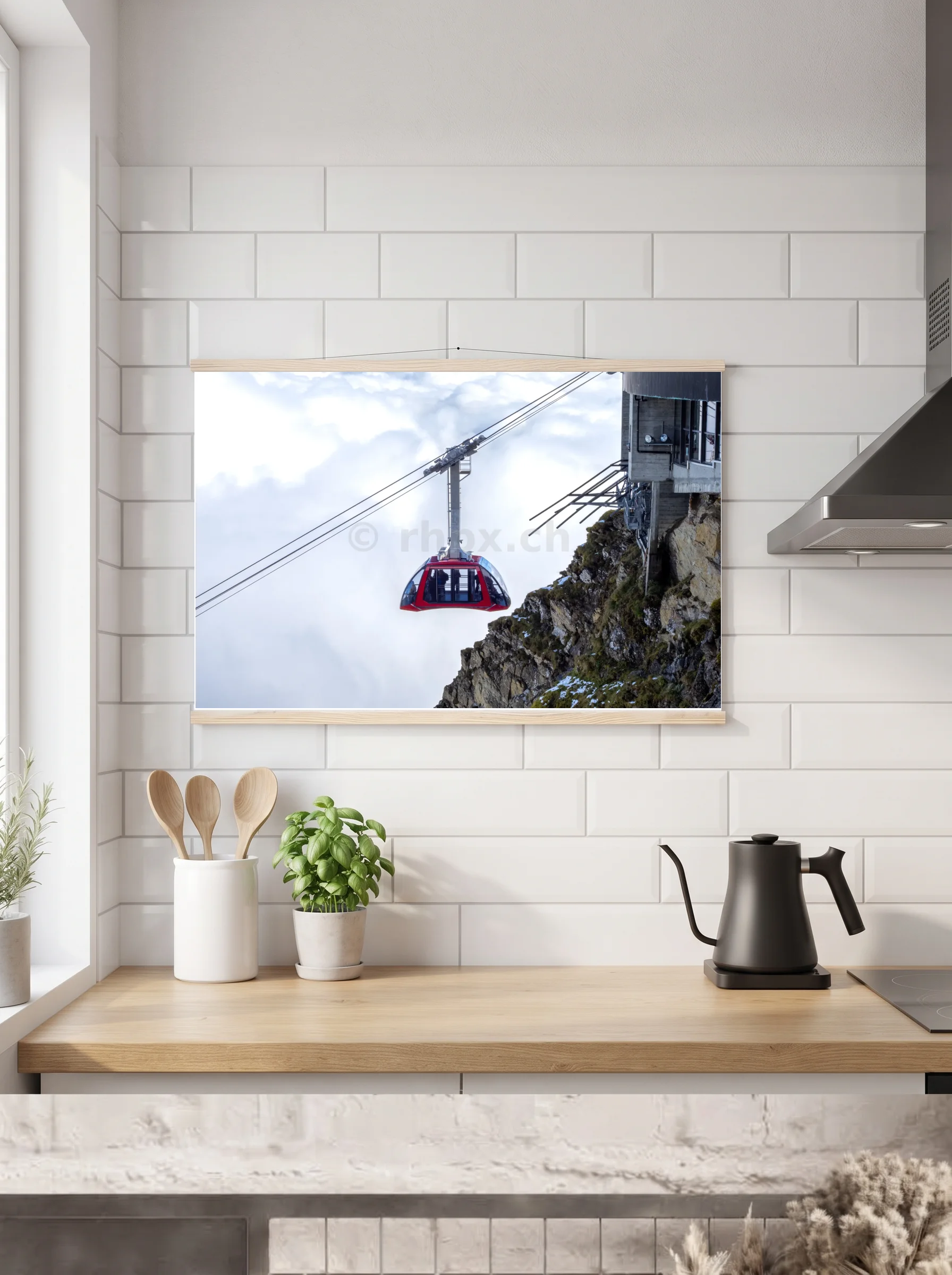 Premium-Poster mit Leisten horizontal 60x90 cm
