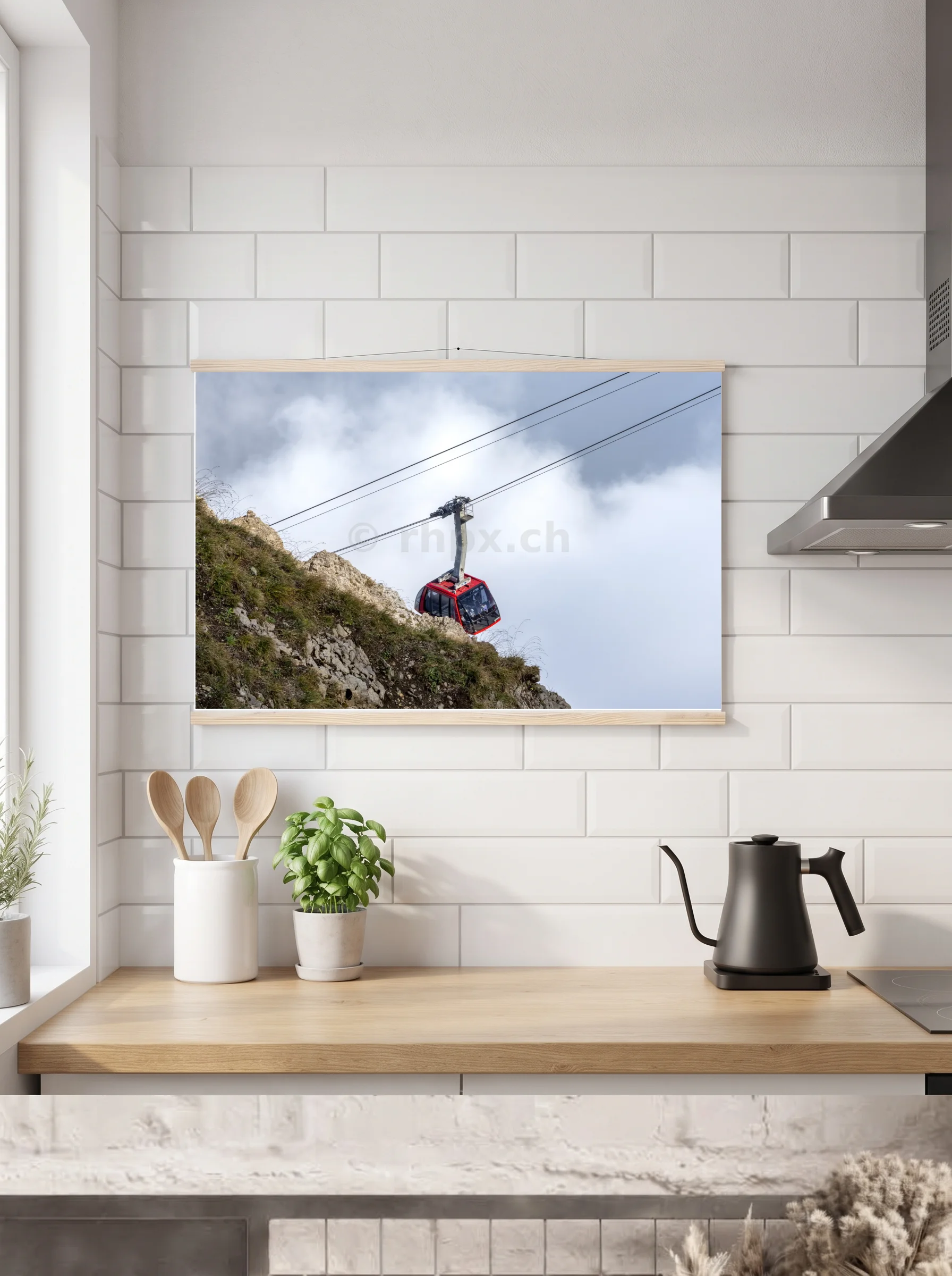 Premium-Poster mit Leisten horizontal 60x90 cm