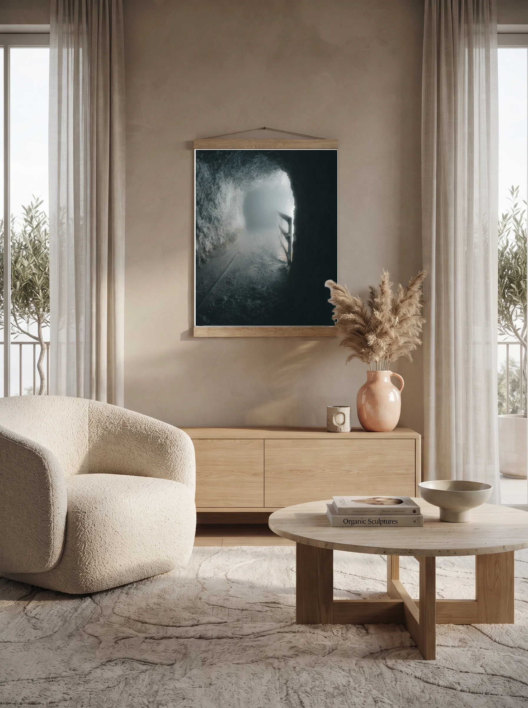 Premium-Poster mit Leisten Vertikal A1 (59.4 x 84.1 cm)