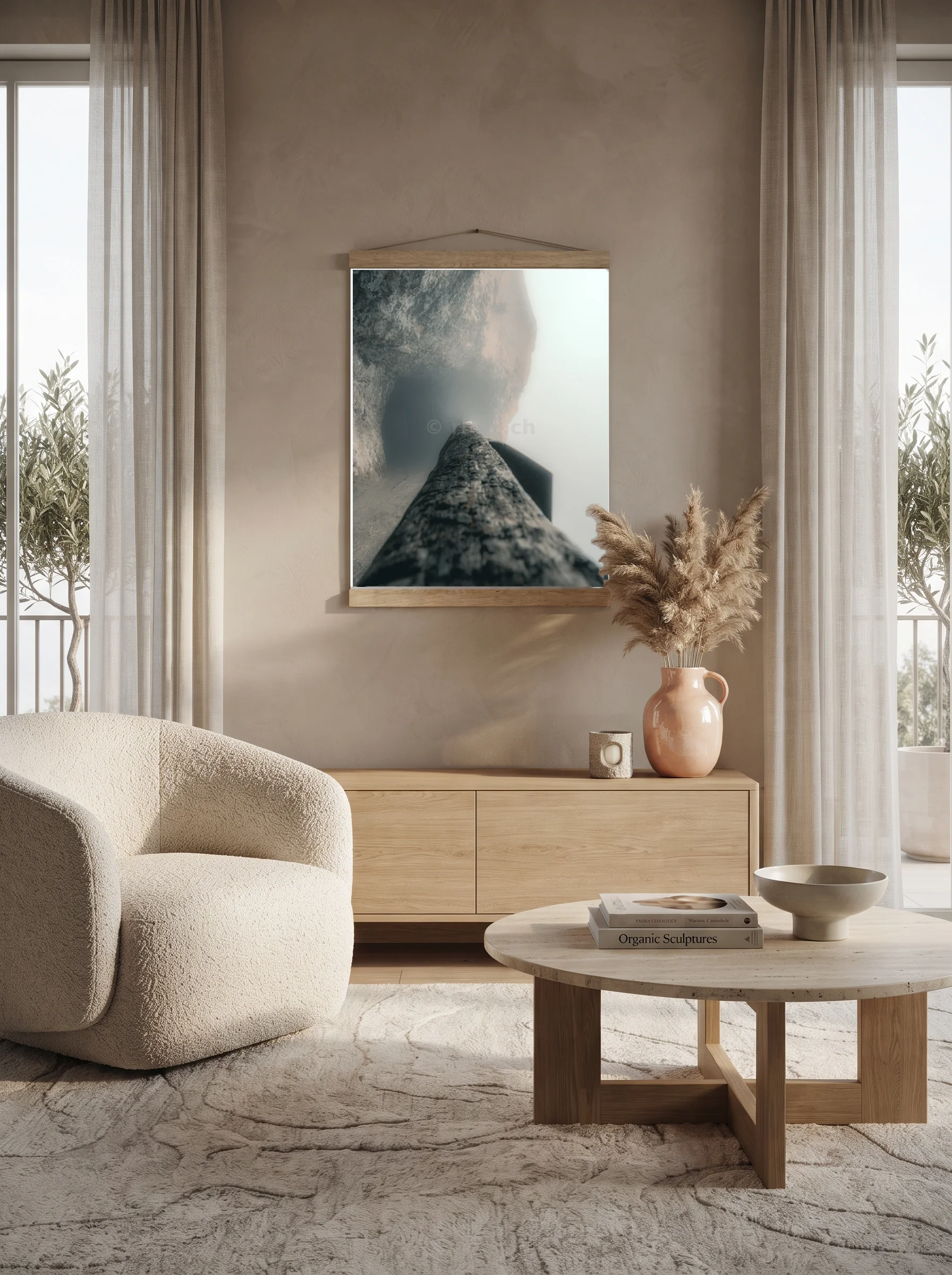 Premium-Poster mit Leisten Vertikal A2 (42 x 59.4 cm)