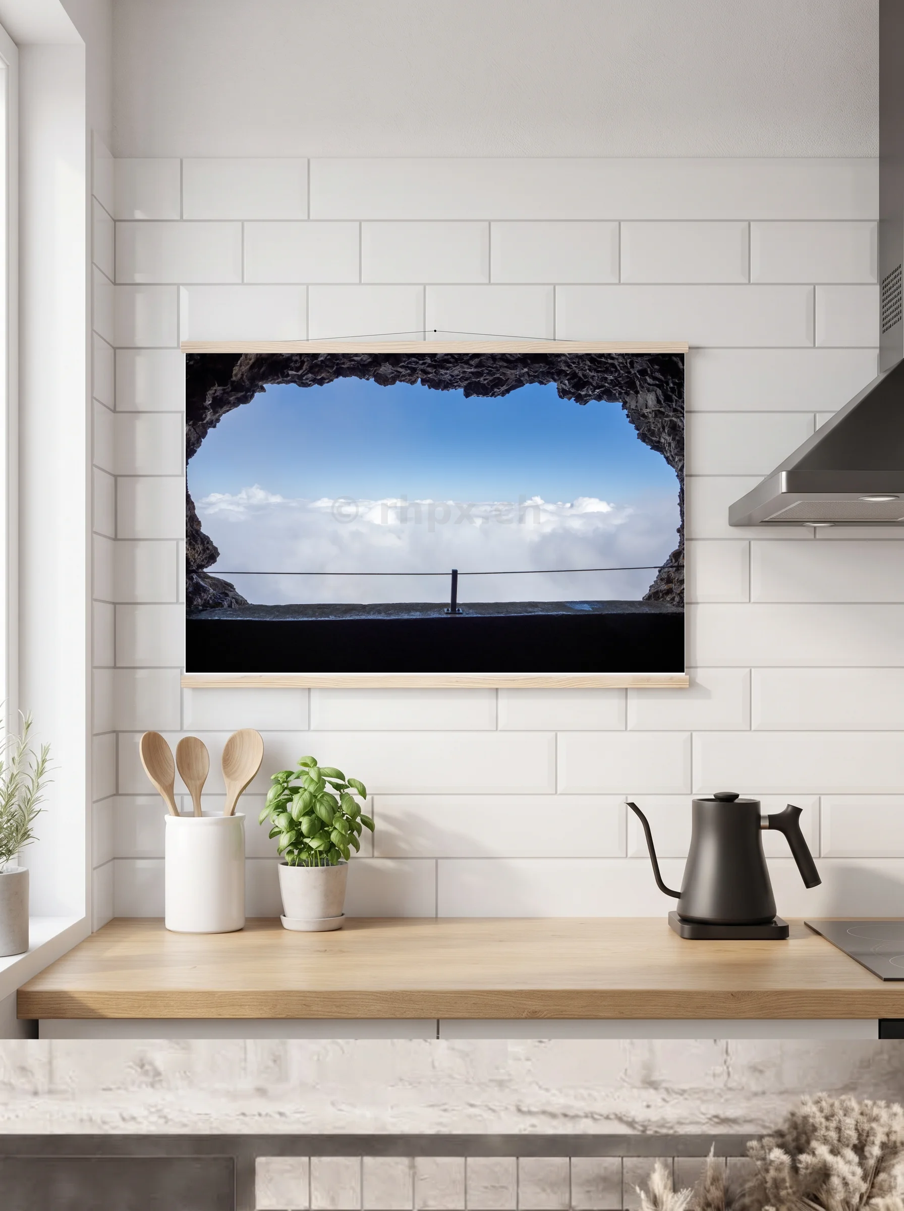 Premium-Poster mit Leisten horizontal A3 (29.7 x 42 cm)