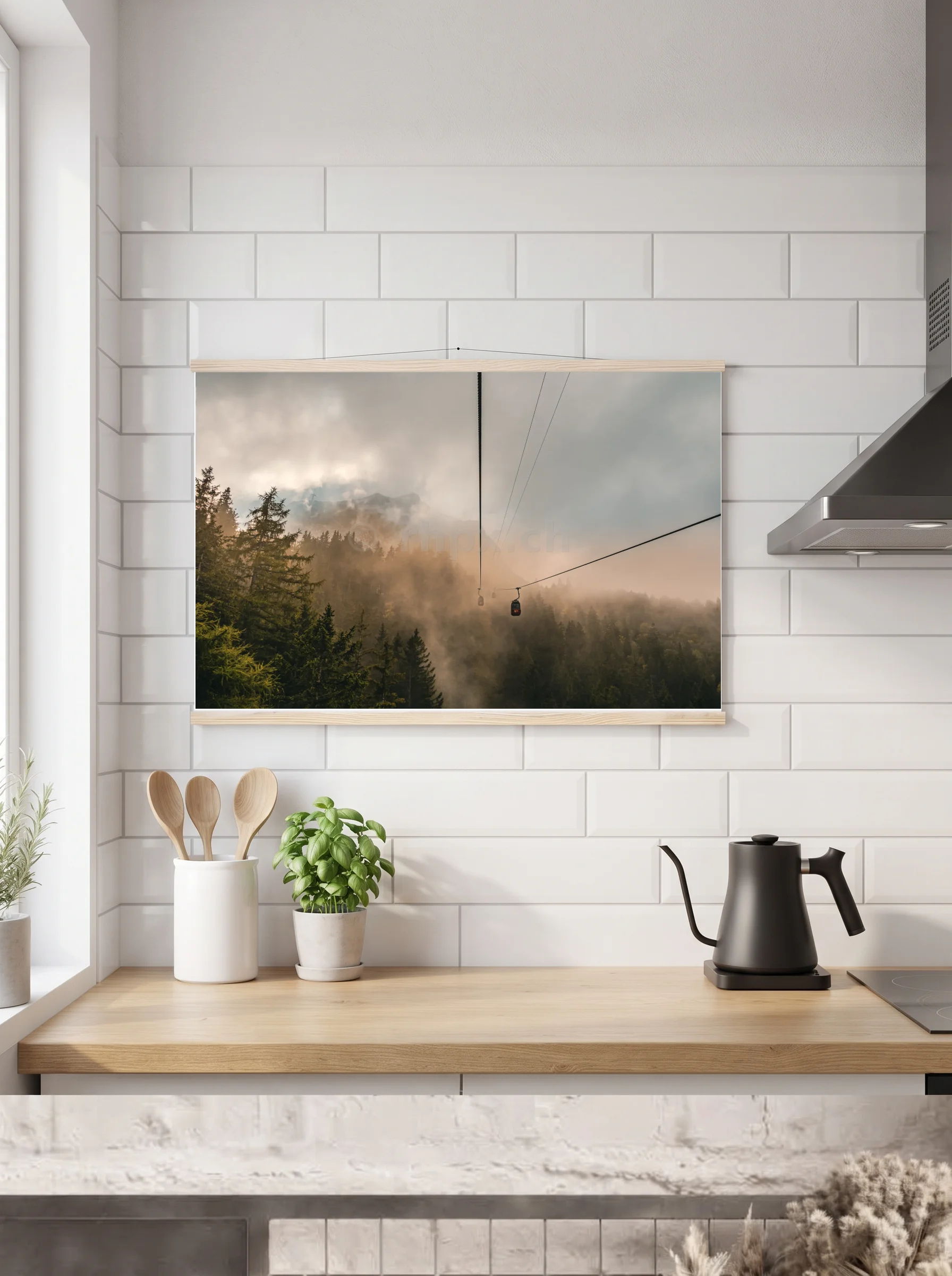 Premium-Poster mit Leisten horizontal A3 (29.7 x 42 cm)