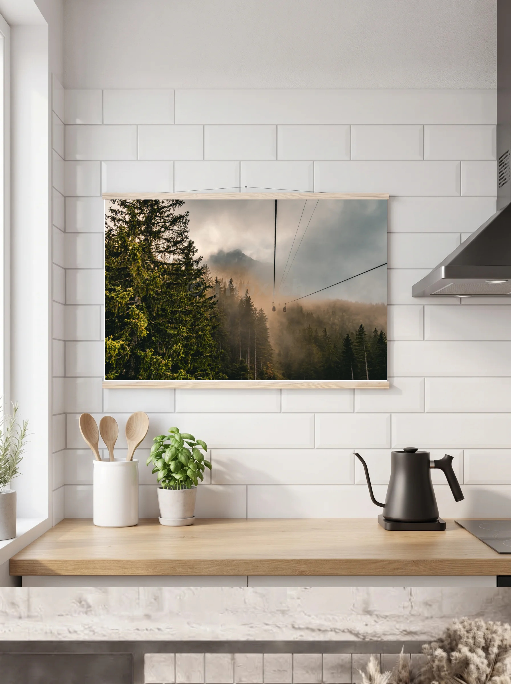 Premium-Poster mit Leisten horizontal 60x90 cm
