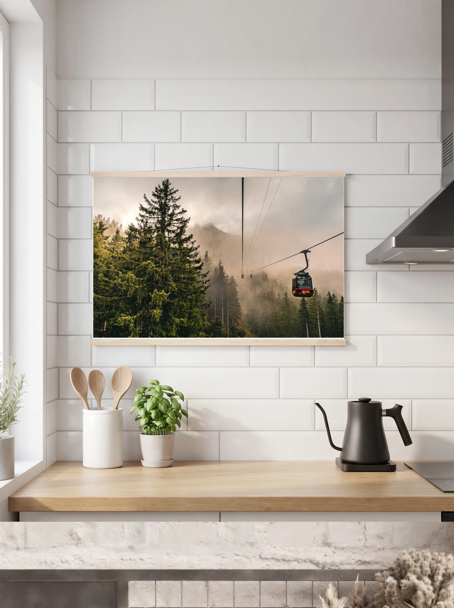 Premium-Poster mit Leisten horizontal 60x90 cm
