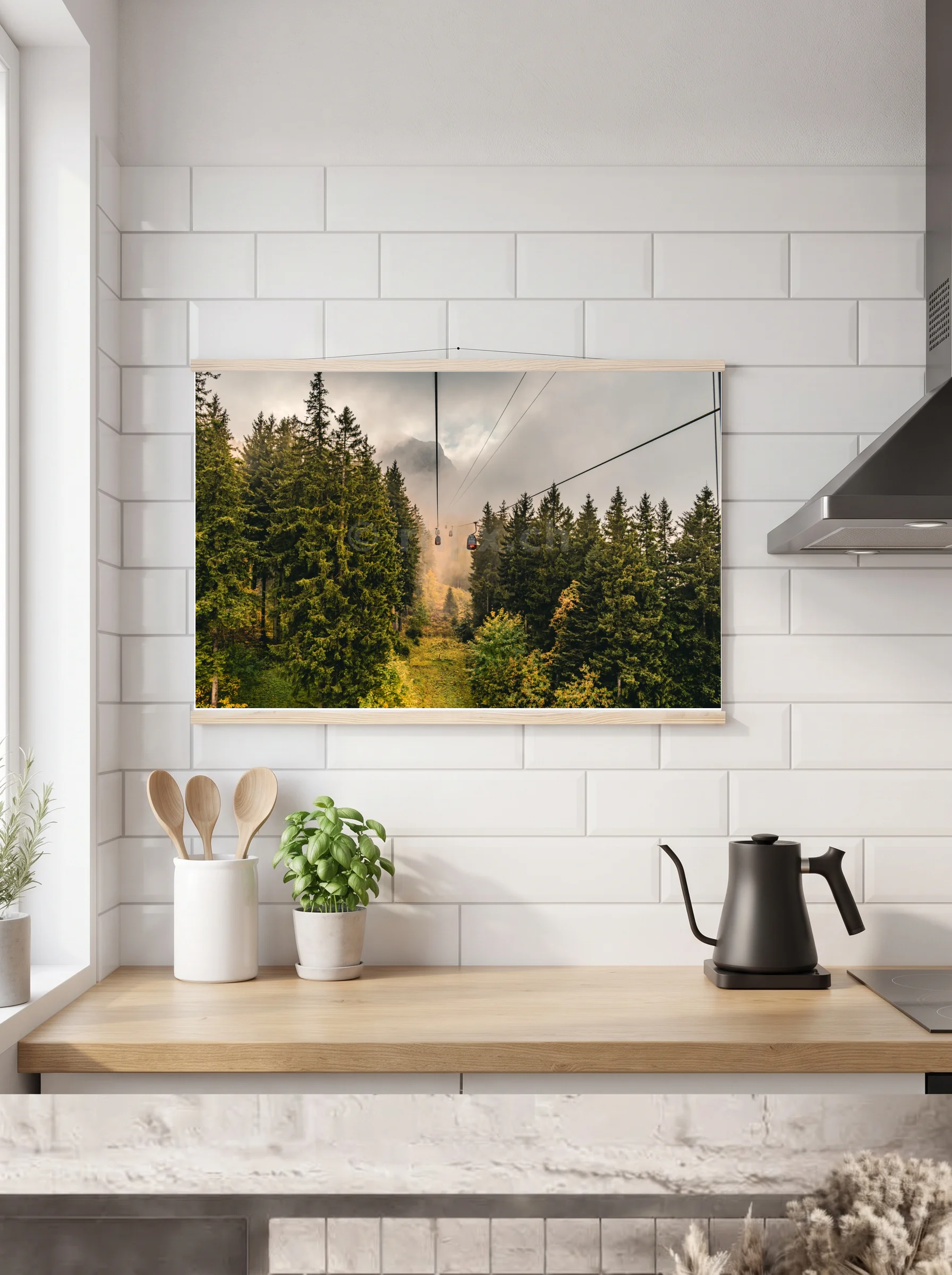 Premium-Poster mit Leisten horizontal 60x90 cm