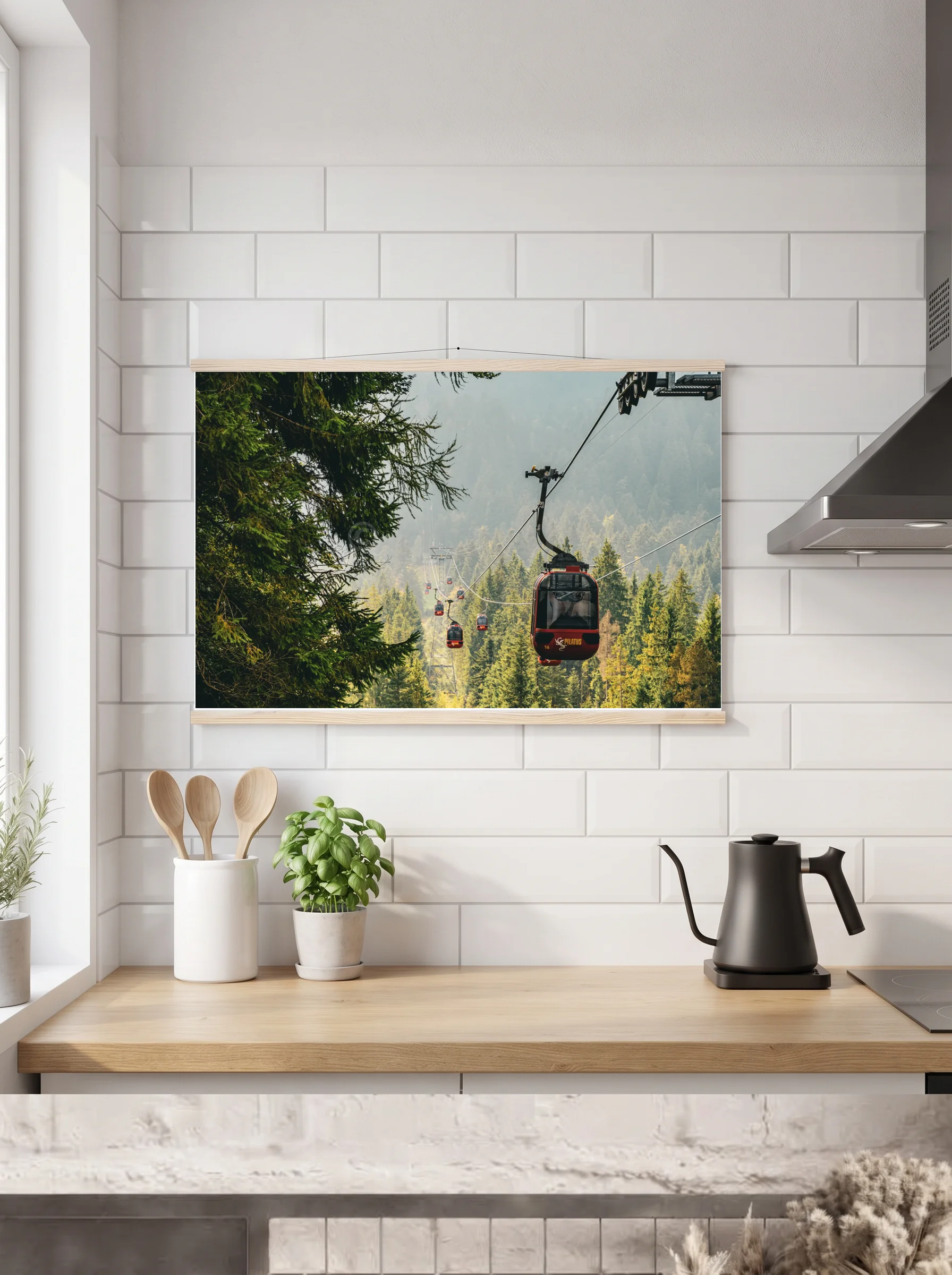 Premium-Poster mit Leisten horizontal 60x90 cm