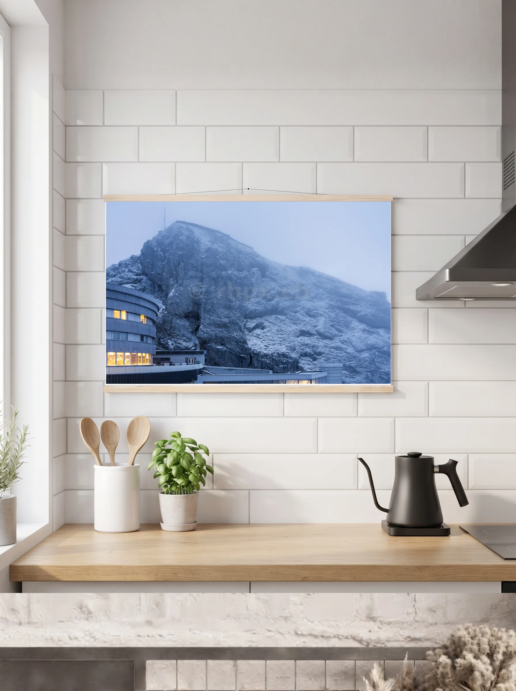 Premium-Poster mit Leisten horizontal 60x90 cm