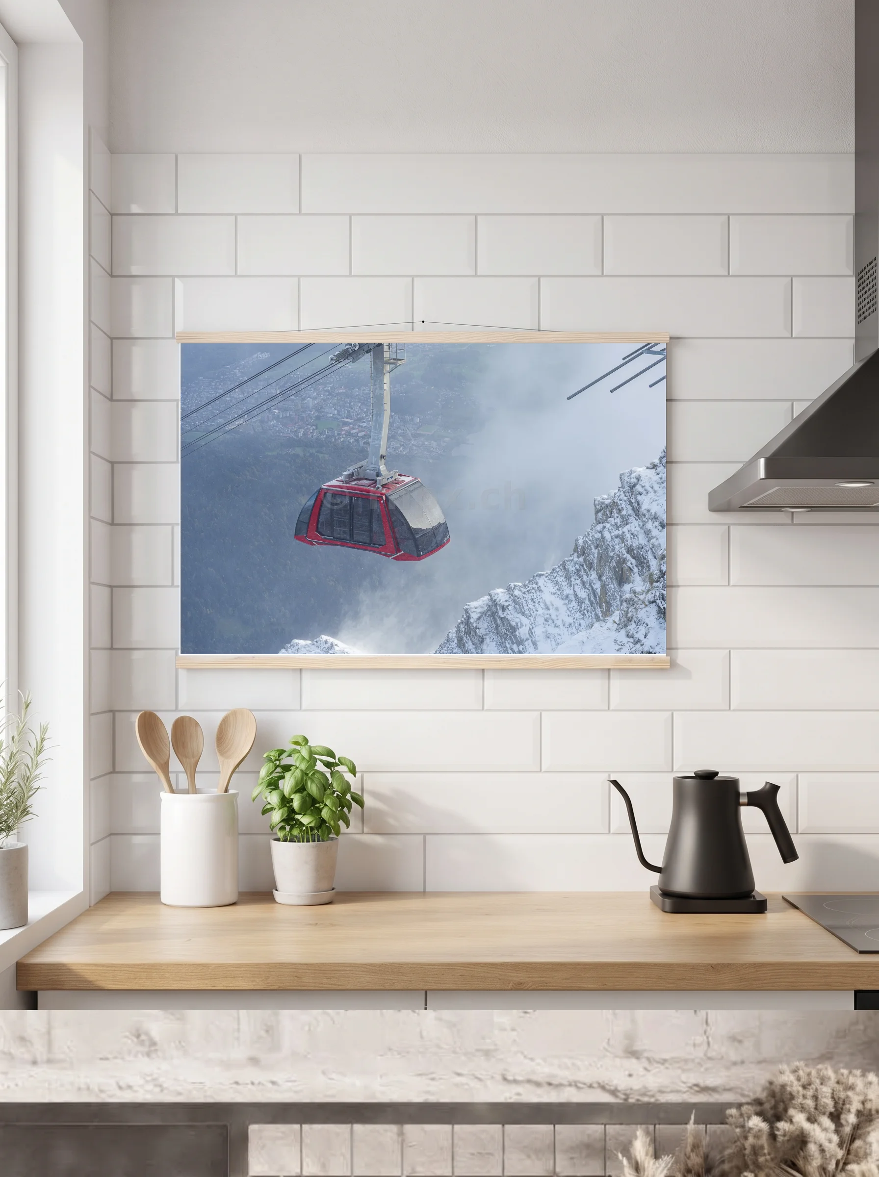 Premium-Poster mit Leisten horizontal A2 (42 x 59.4 cm)