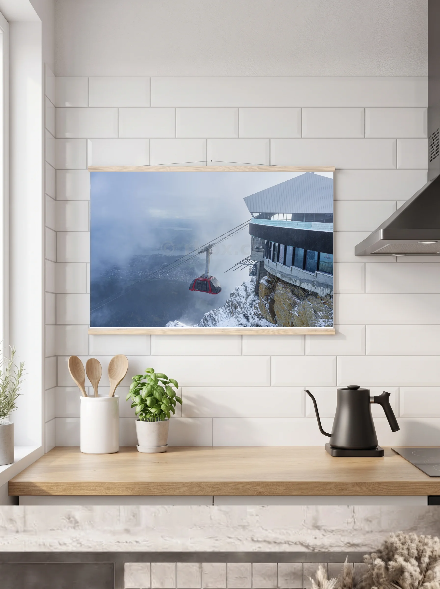 Premium-Poster mit Leisten horizontal 60x90 cm