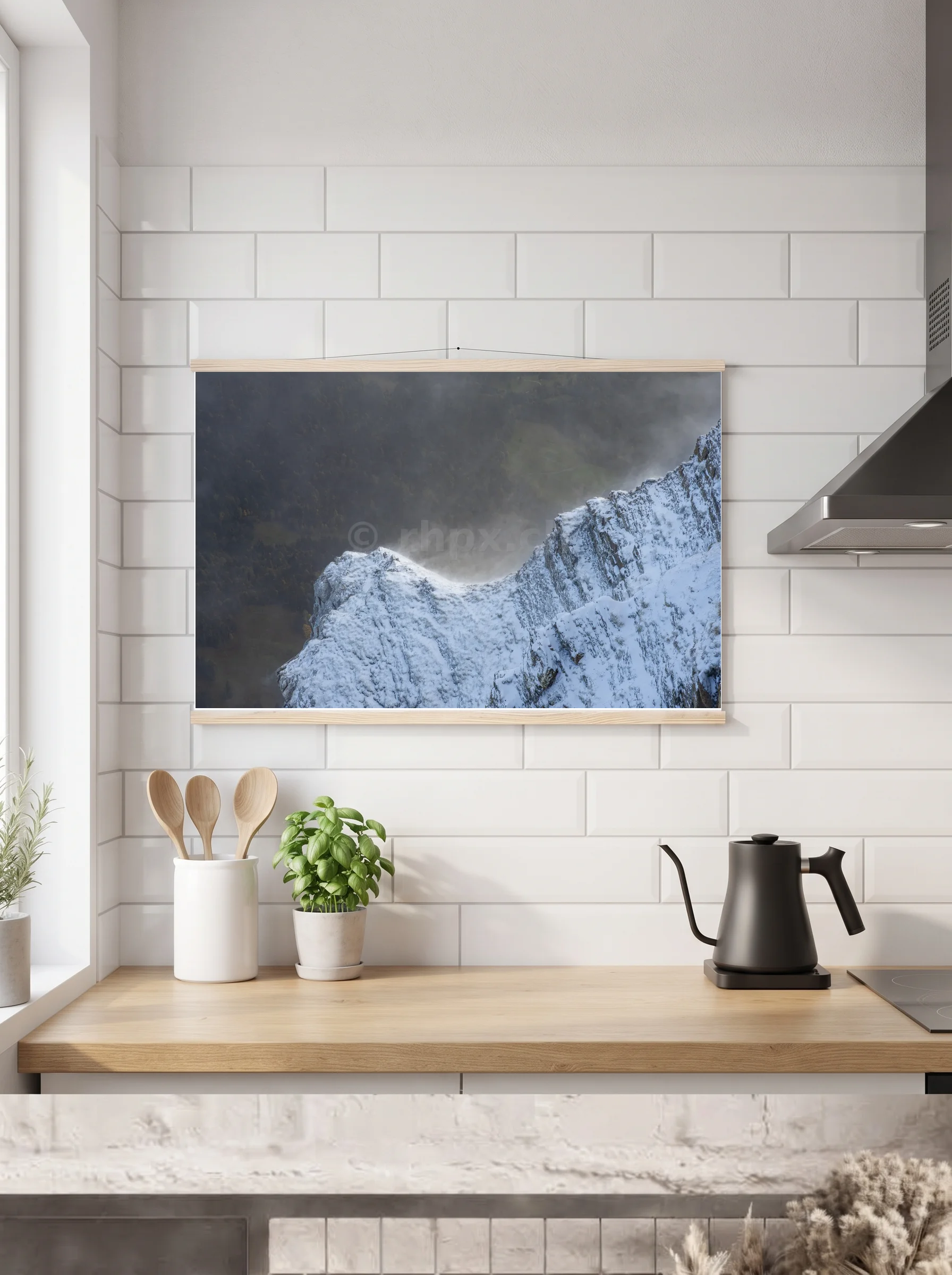 Premium-Poster mit Leisten horizontal 60x90 cm