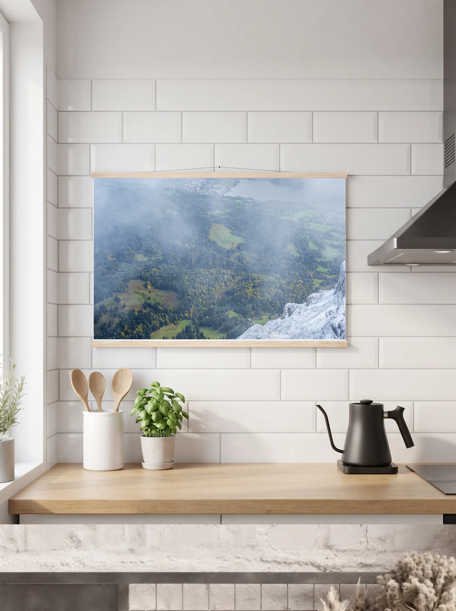 Premium-Poster mit Leisten horizontal 60x90 cm