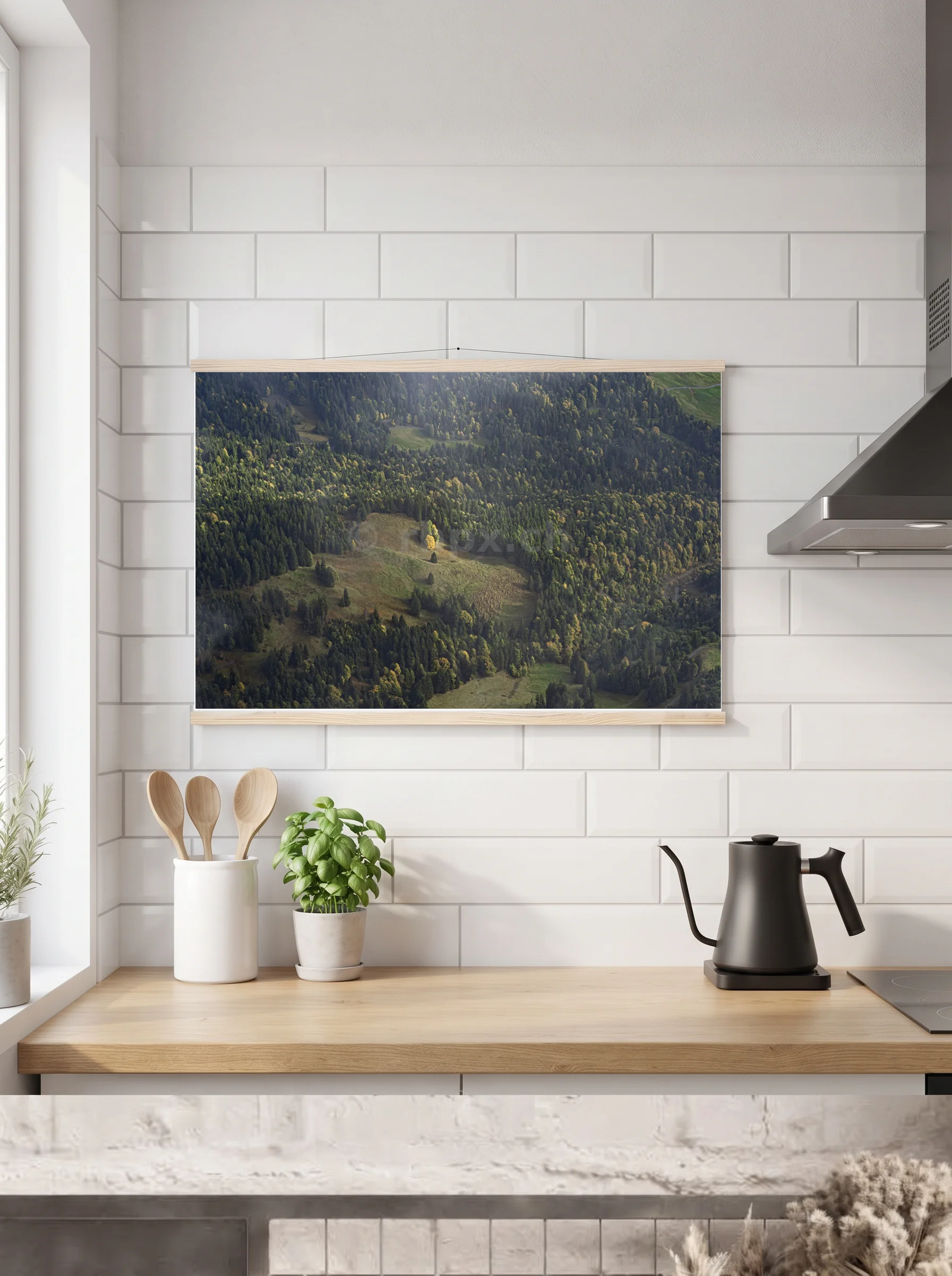 Premium-Poster mit Leisten horizontal 60x90 cm